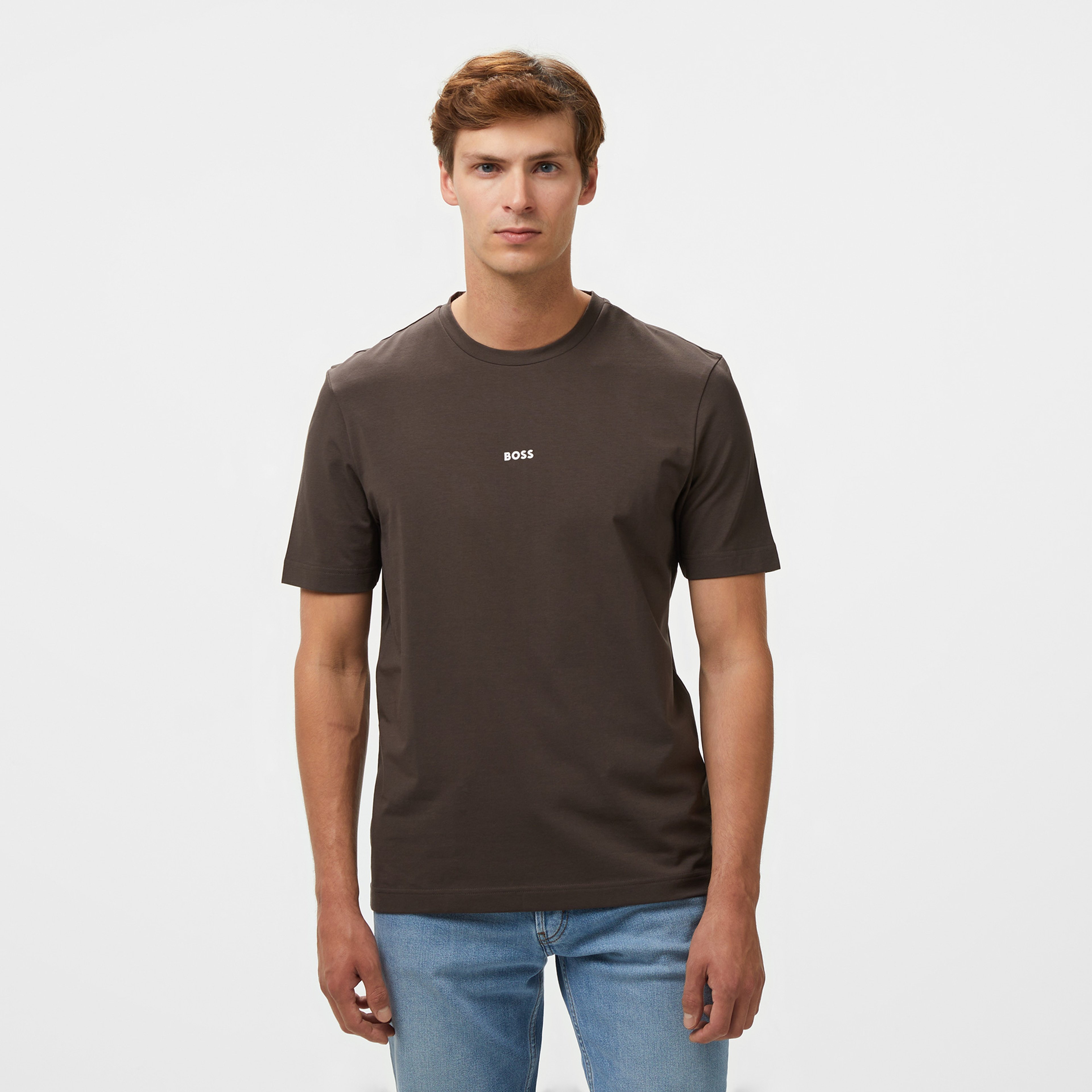 Boss Tchup Erkek Kahverengi T-Shirt