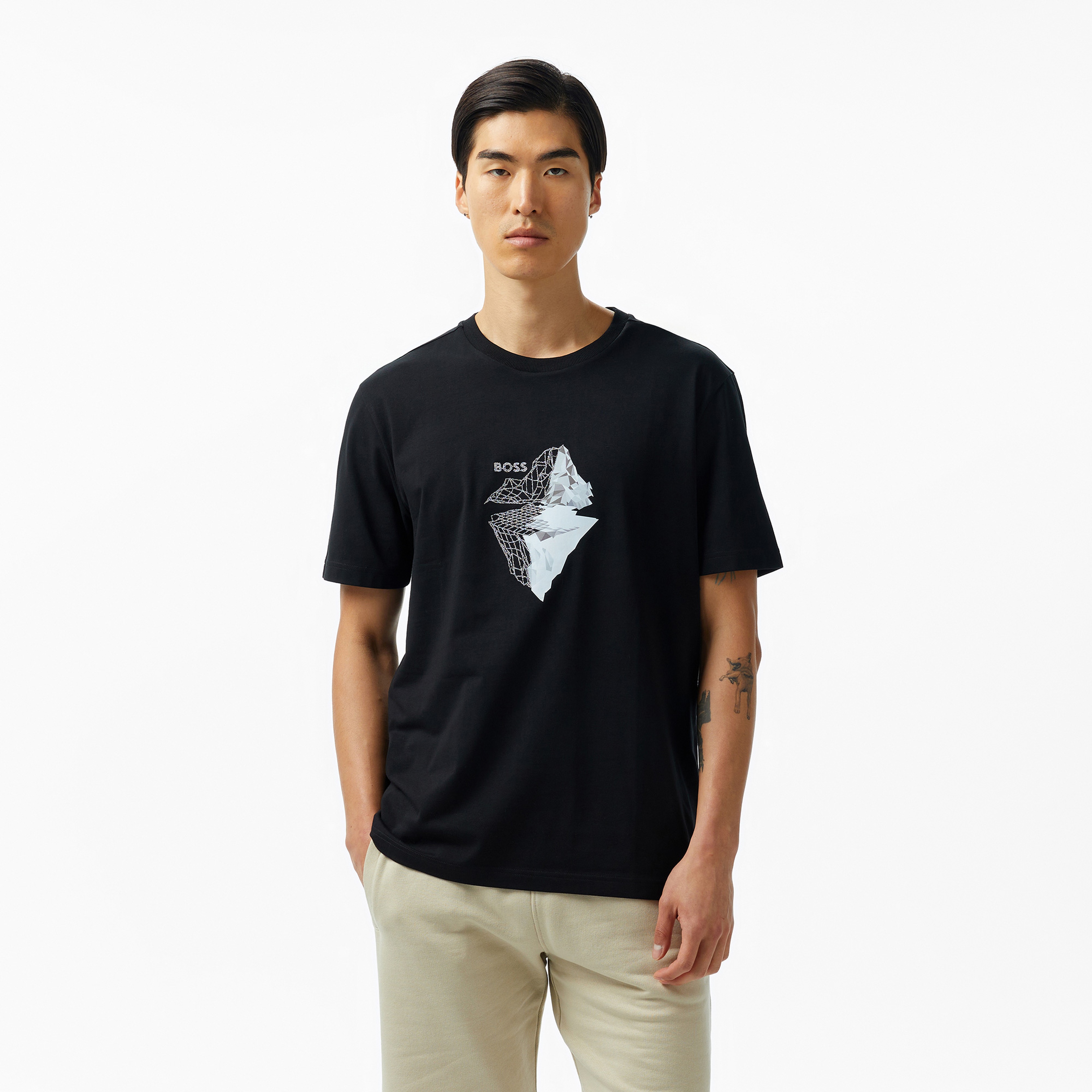 Boss Erkek Siyah T-Shirt