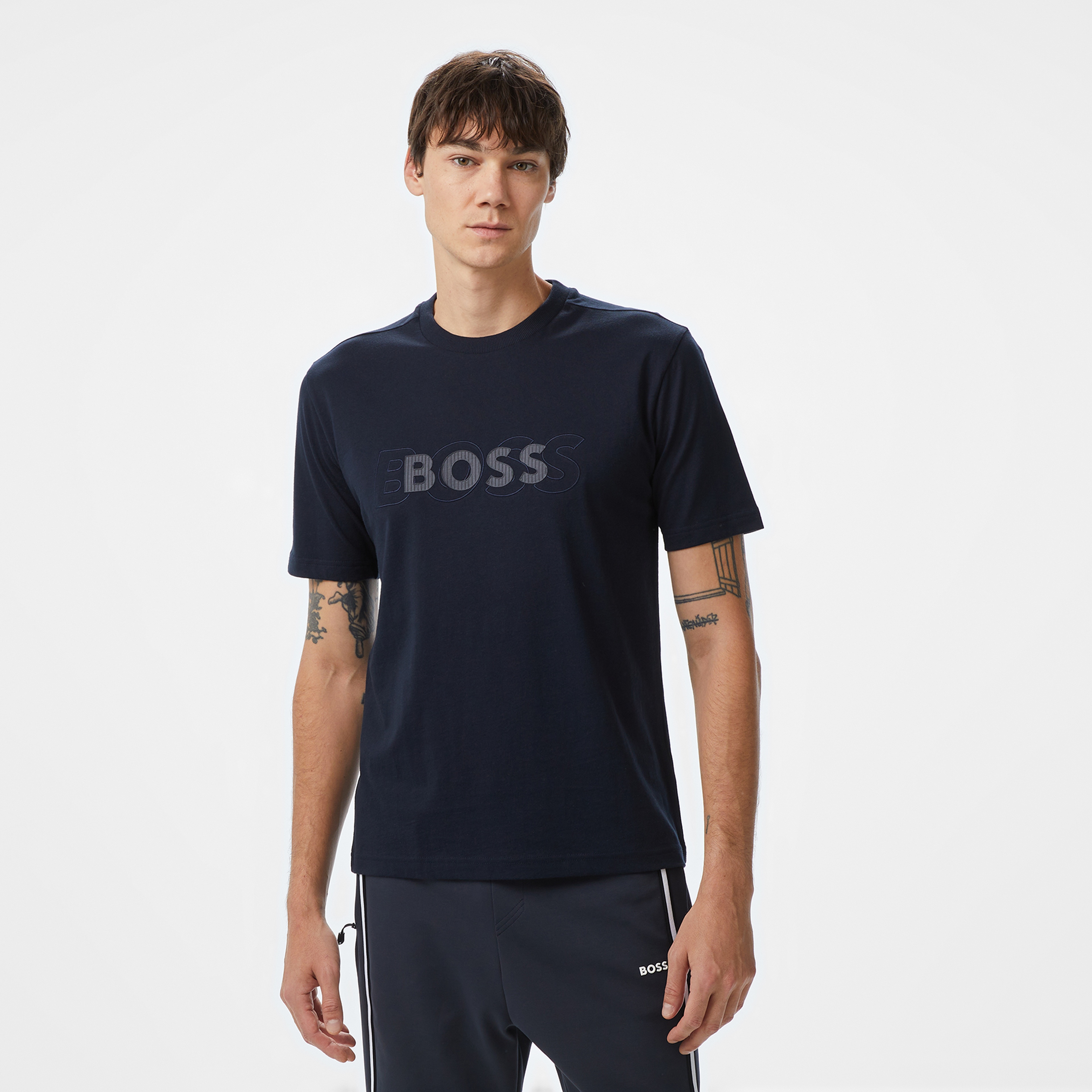 Boss Erkek Mavi T-Shirt