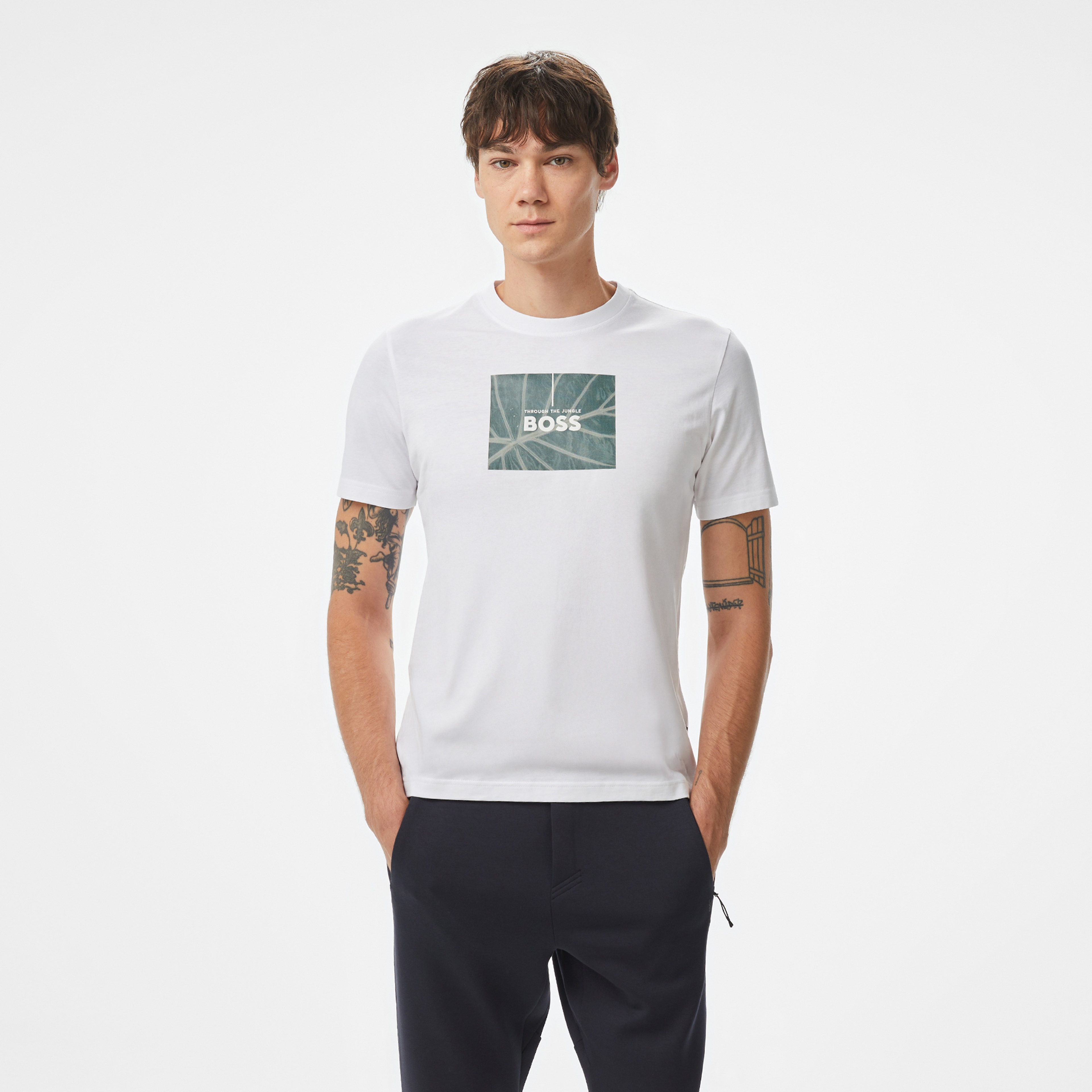 Boss Erkek Beyaz T-Shirt