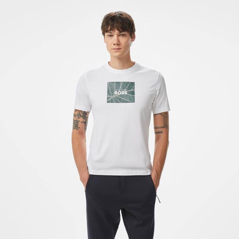 Boss Erkek Beyaz T-Shirt