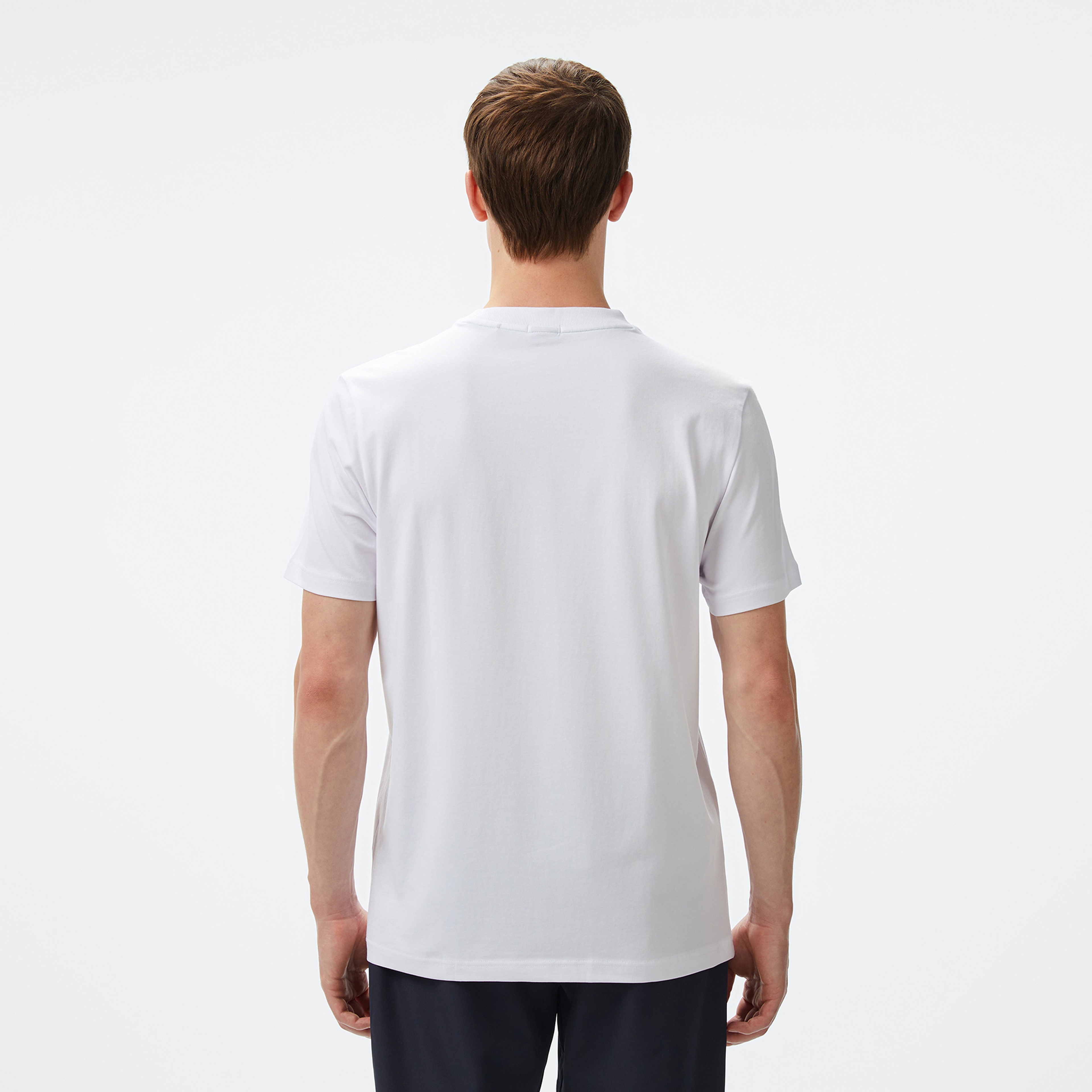 Boss Logo Erkek Beyaz T-Shirt