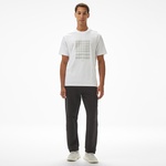 Boss Tee Print Striped C Erkek Beyaz T-Shirt
