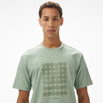 Boss Tee Print Striped C Erkek Yeşil T-Shirt