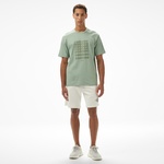 Boss Tee Print Striped C Erkek Yeşil T-Shirt