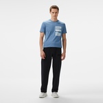 Boss Logo Erkek Mavi T-Shirt