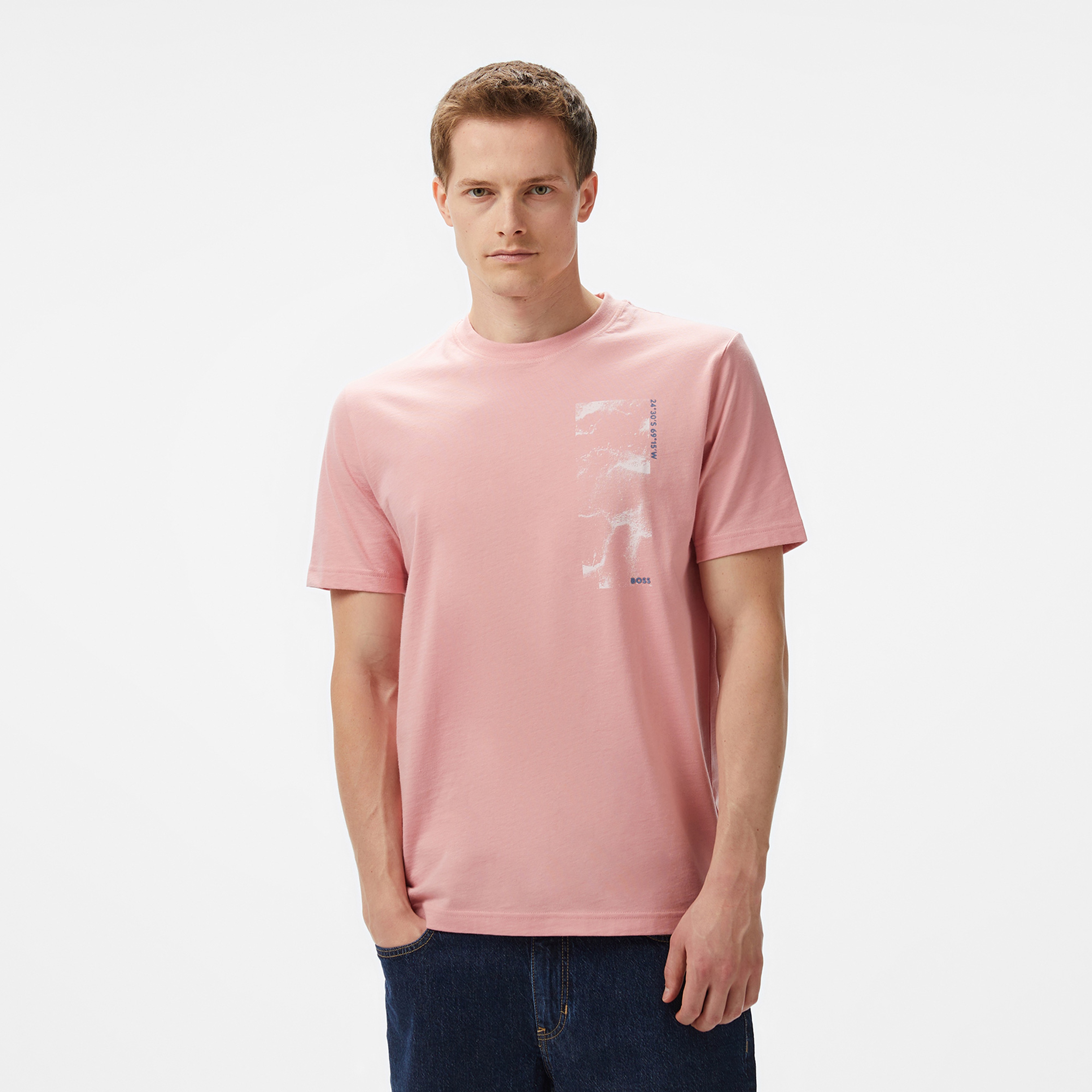 Boss Te Atacama Erkek Pembe T-Shirt