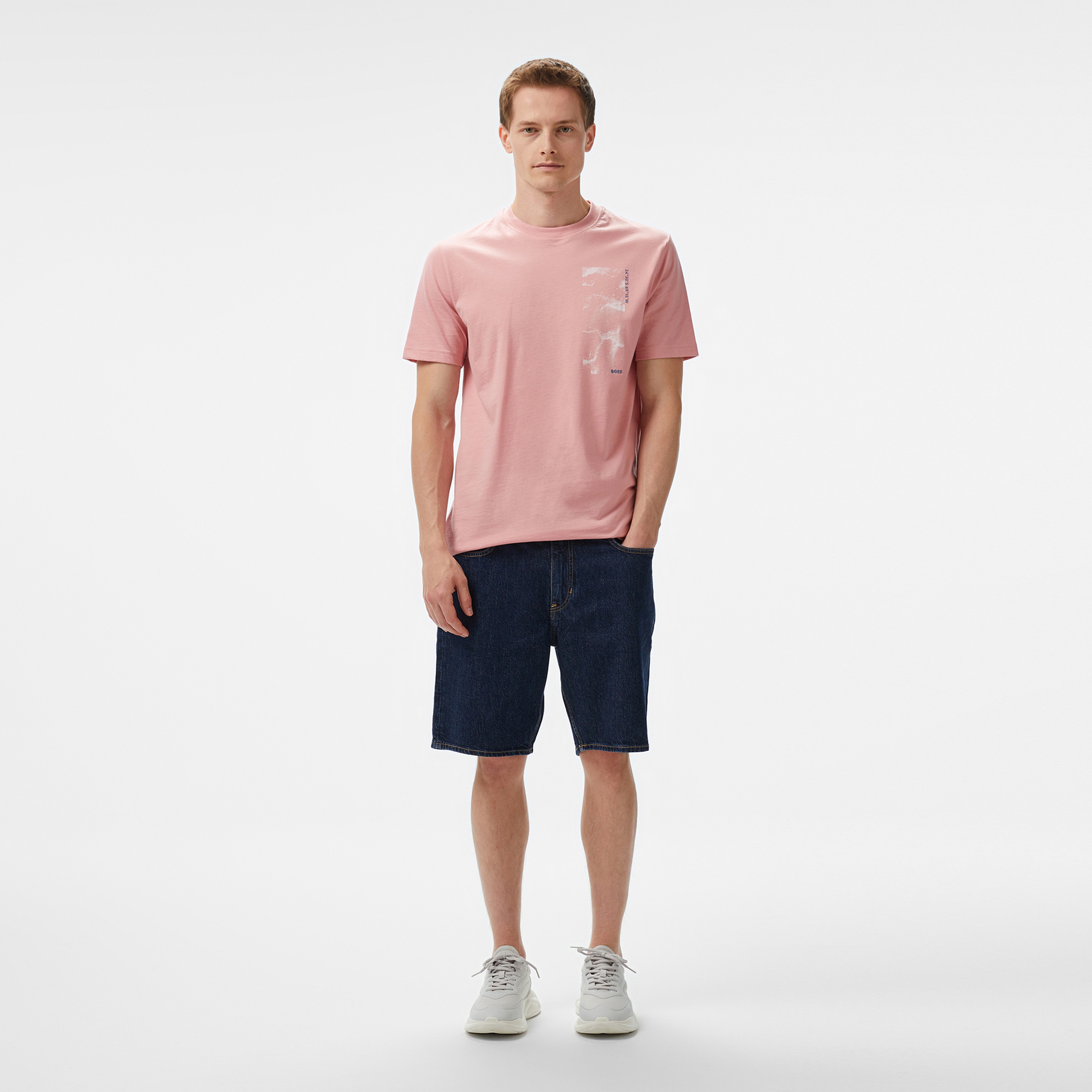 Boss Te Atacama Erkek Pembe T-Shirt