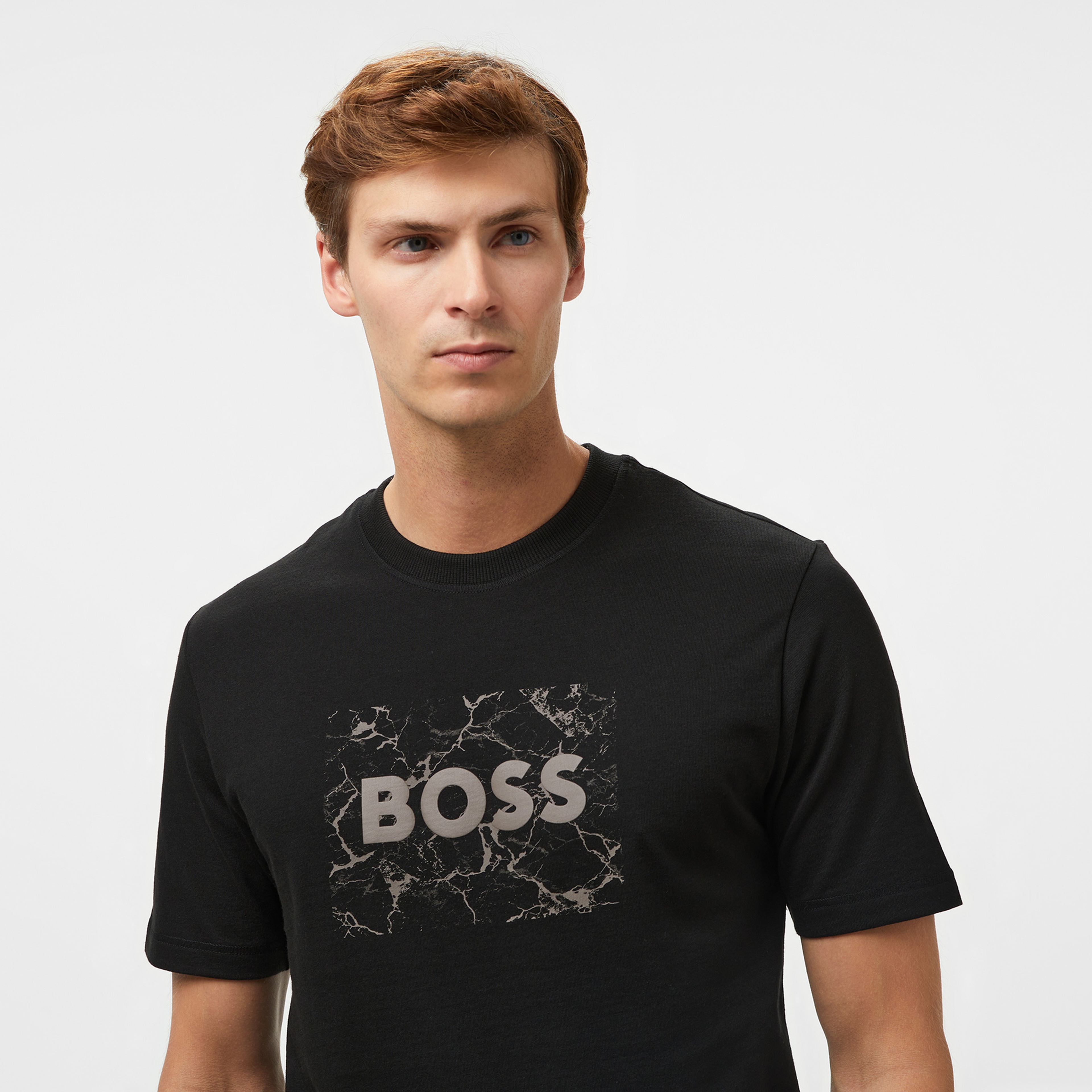 Boss Te Logospace Erkek Siyah T-Shirt
