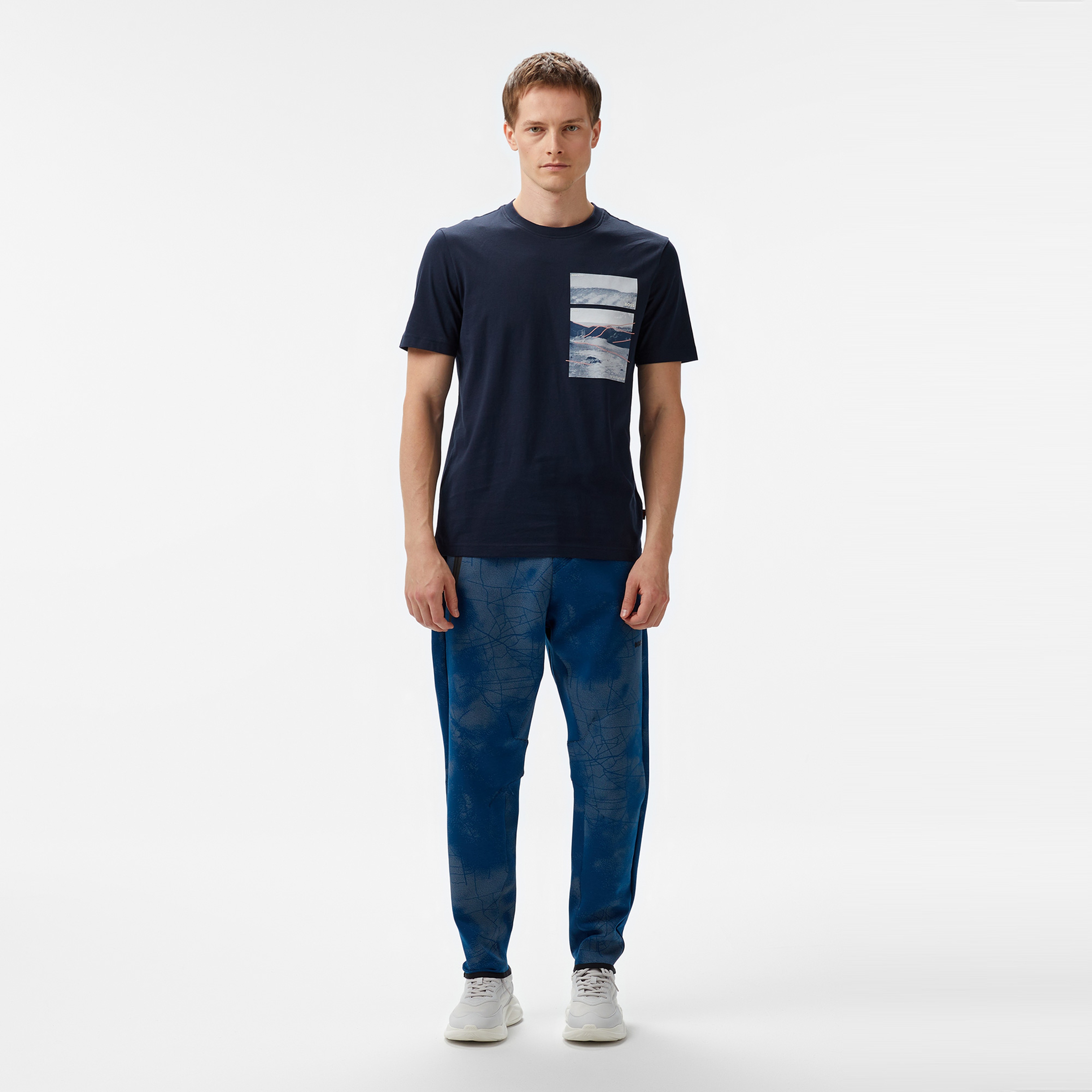 Boss Te Dune Erkek Mavi T-Shirt