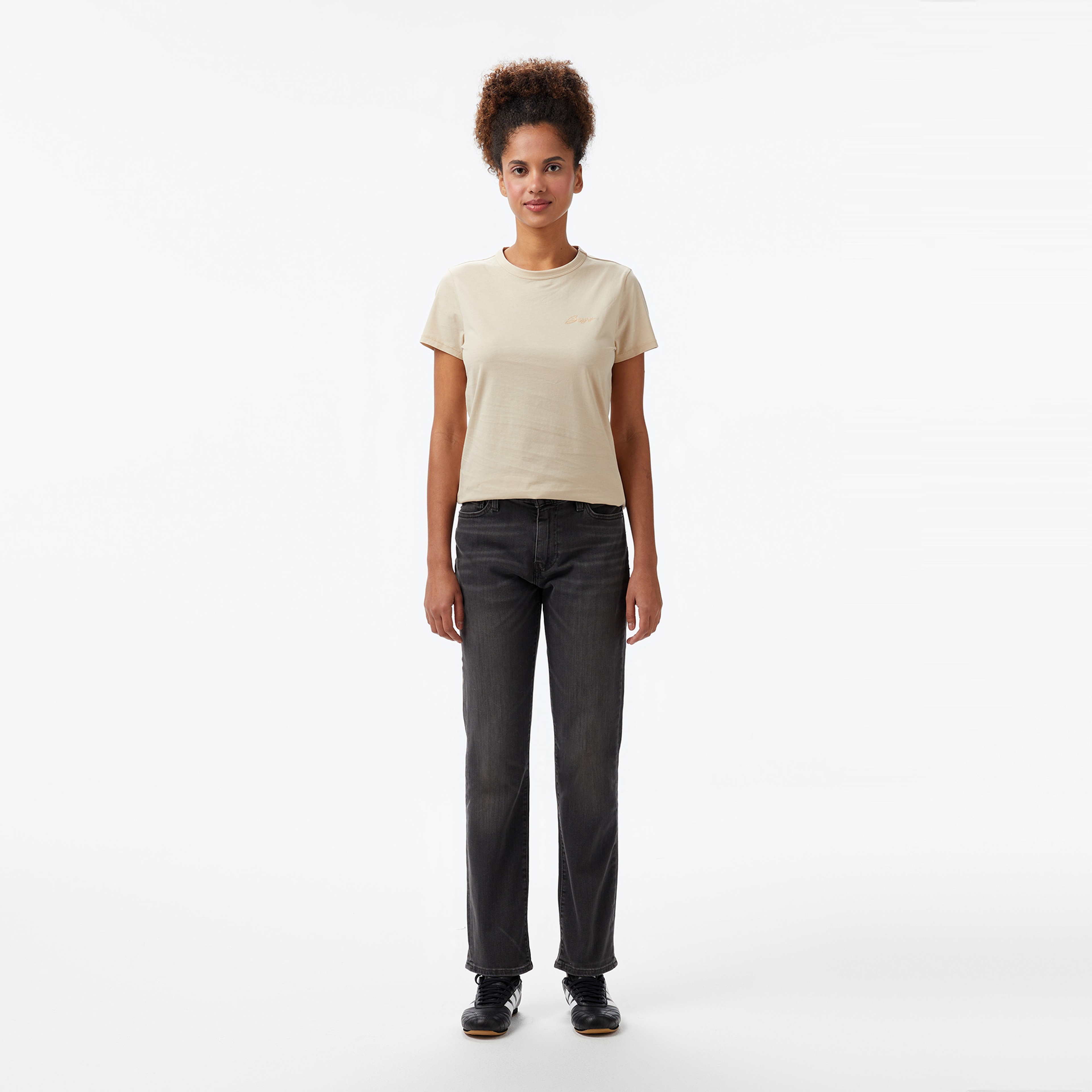 Boss Elogo 20 Kadın Bej T-Shirt