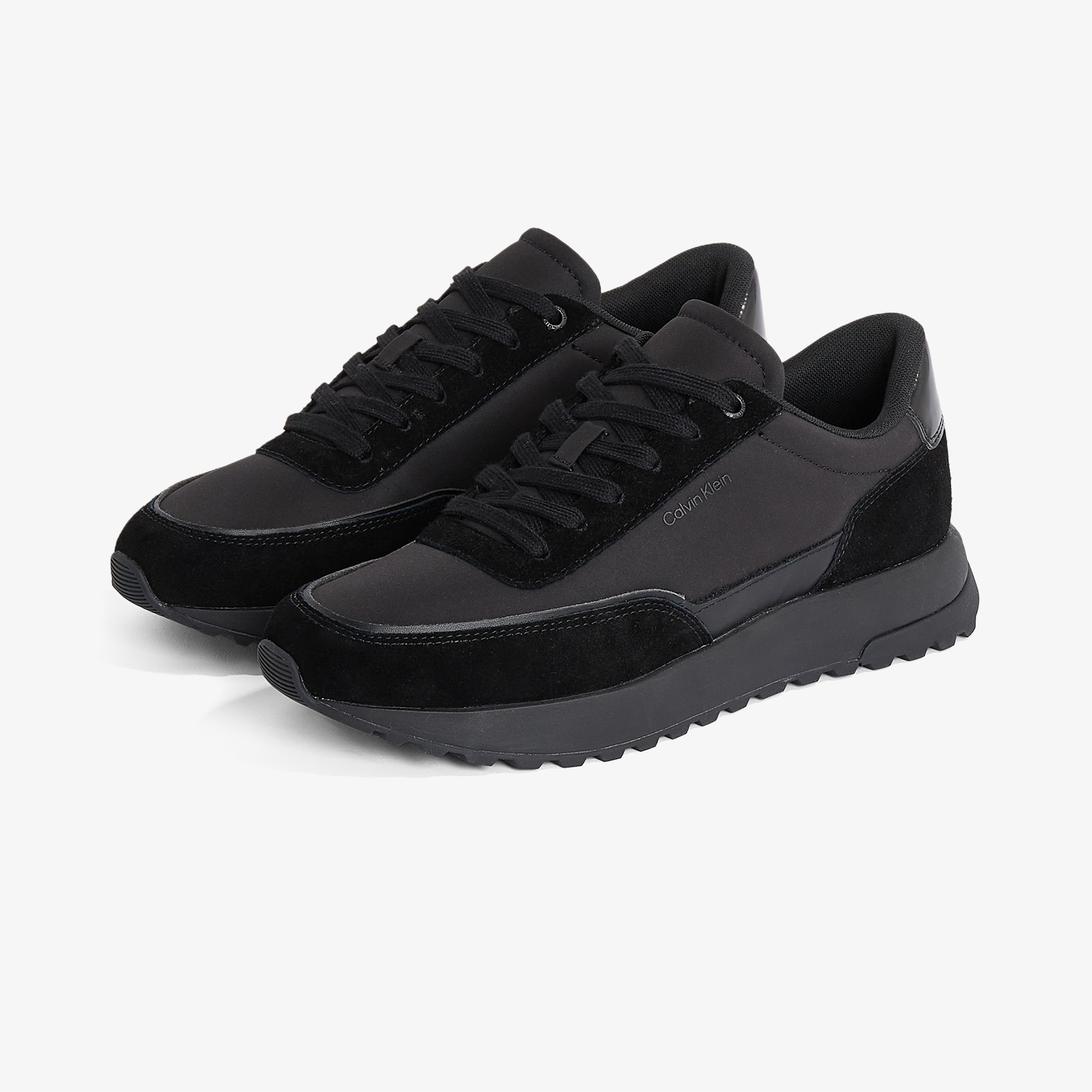 Calvin Klein Low Top Lace Up Repreve Mix Erkek Siyah Sneaker