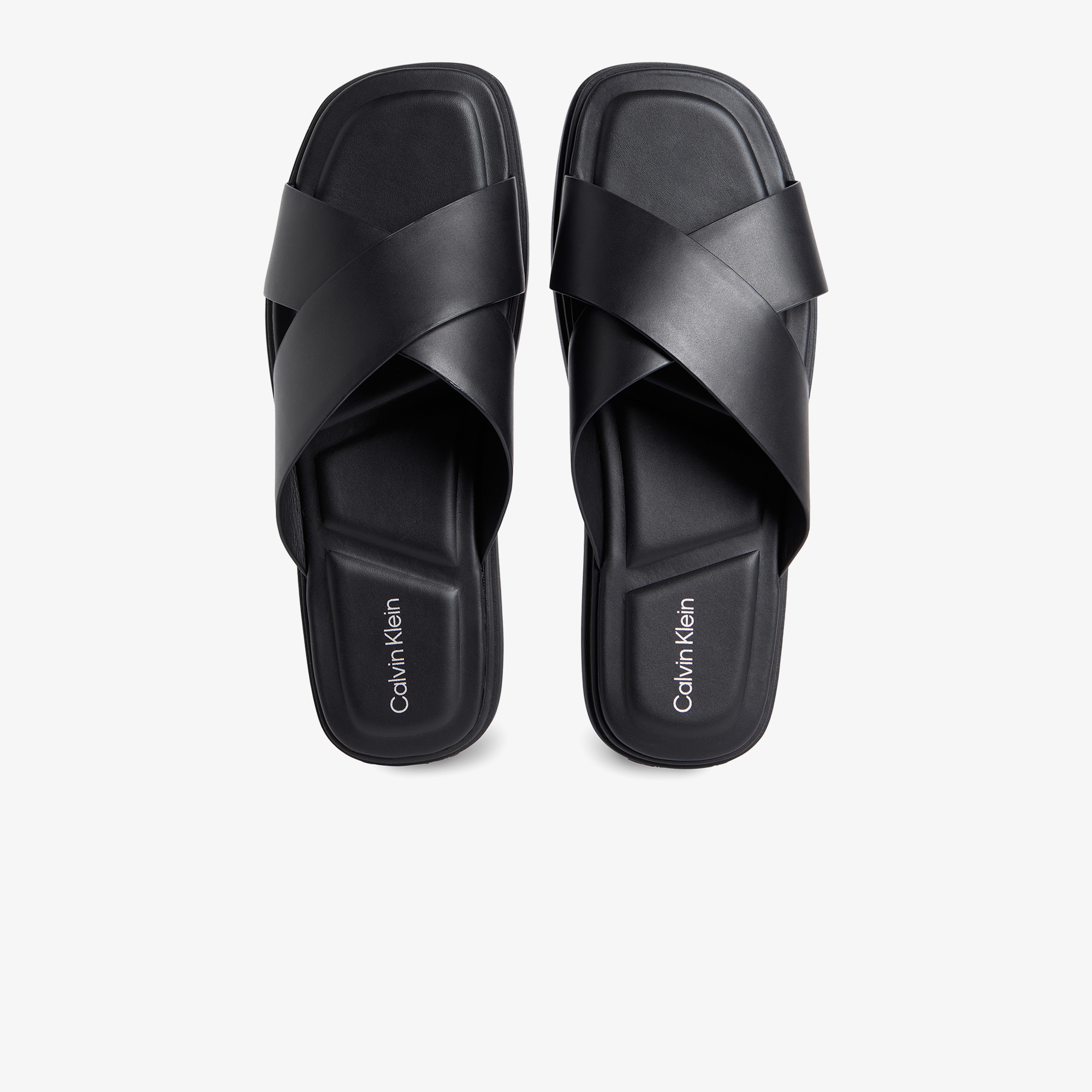 Calvin Klein Criss Cross Erkek Siyah Terlik