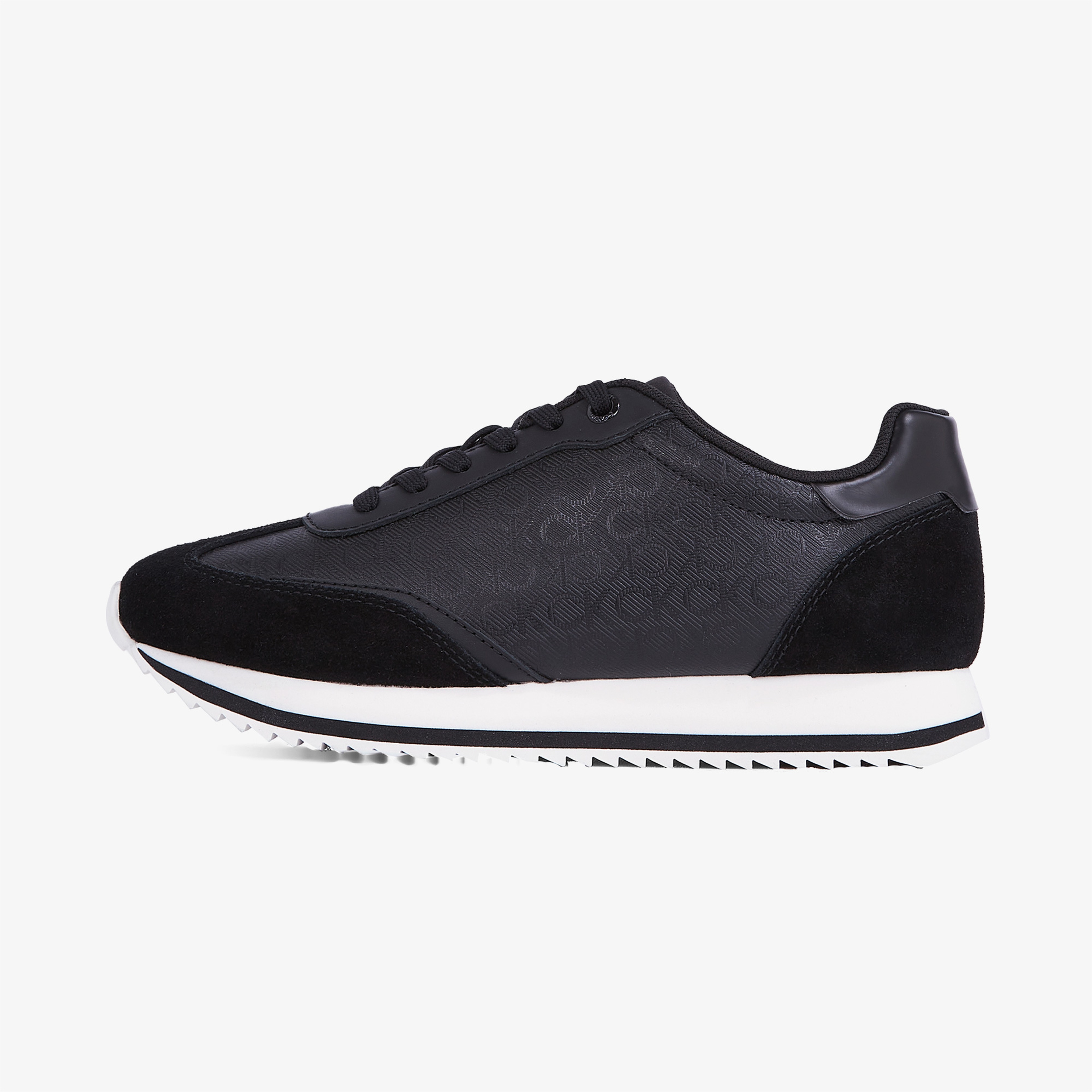 Calvin Klein Runner Lace Up - Mono Mix Kadın Siyah Sneaker