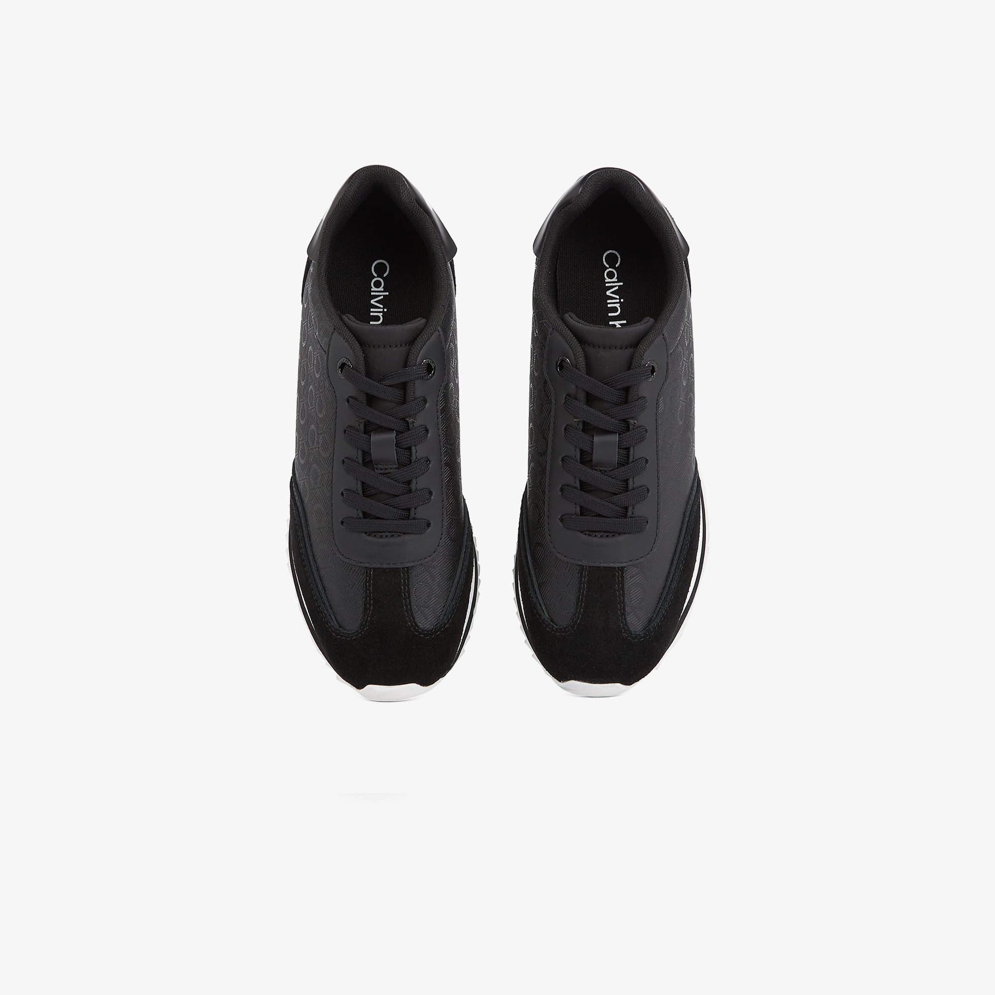 Calvin Klein Runner Lace Up - Mono Mix Kadın Siyah Sneaker