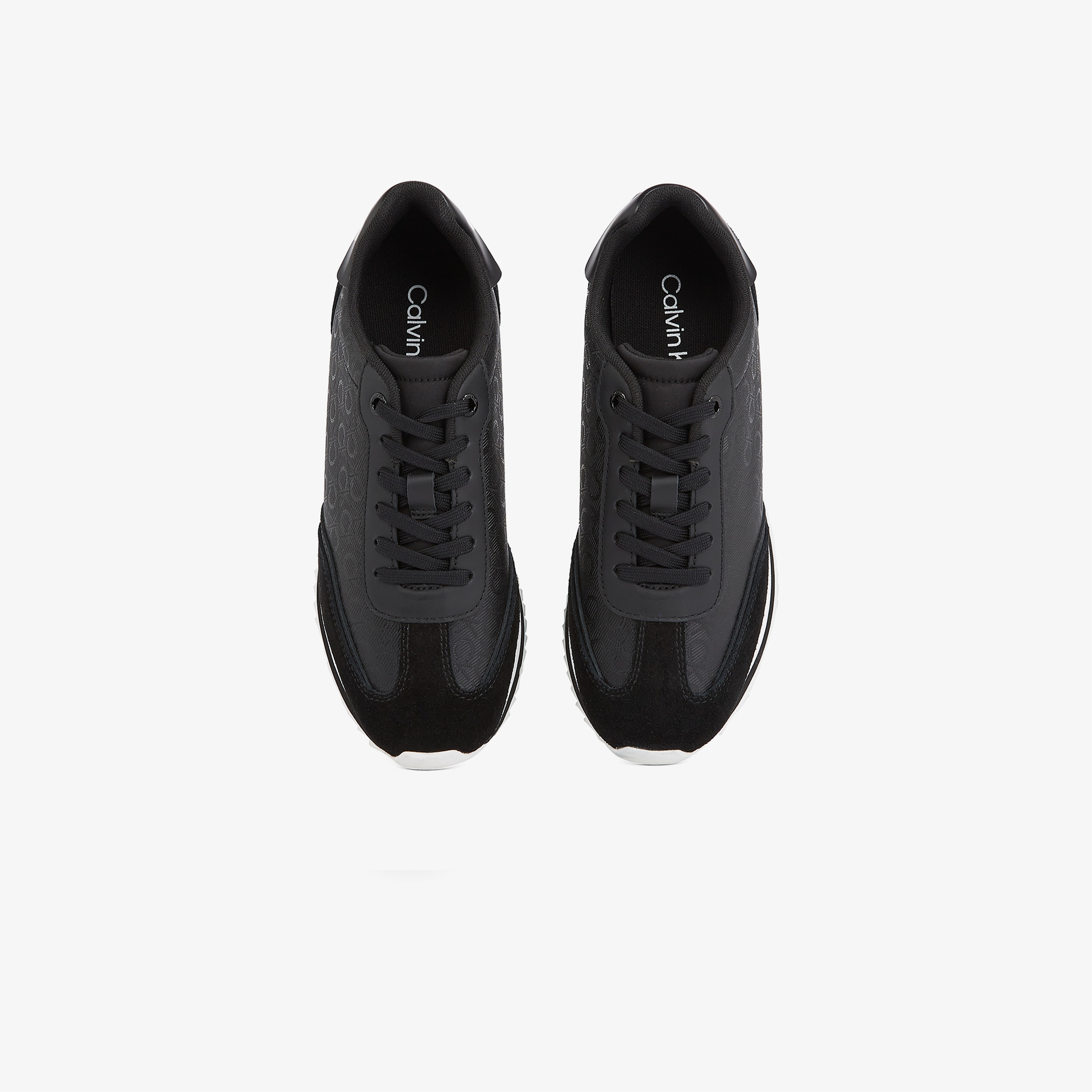 Calvin Klein Runner Lace Up - Mono Mix Kadın Siyah Sneaker