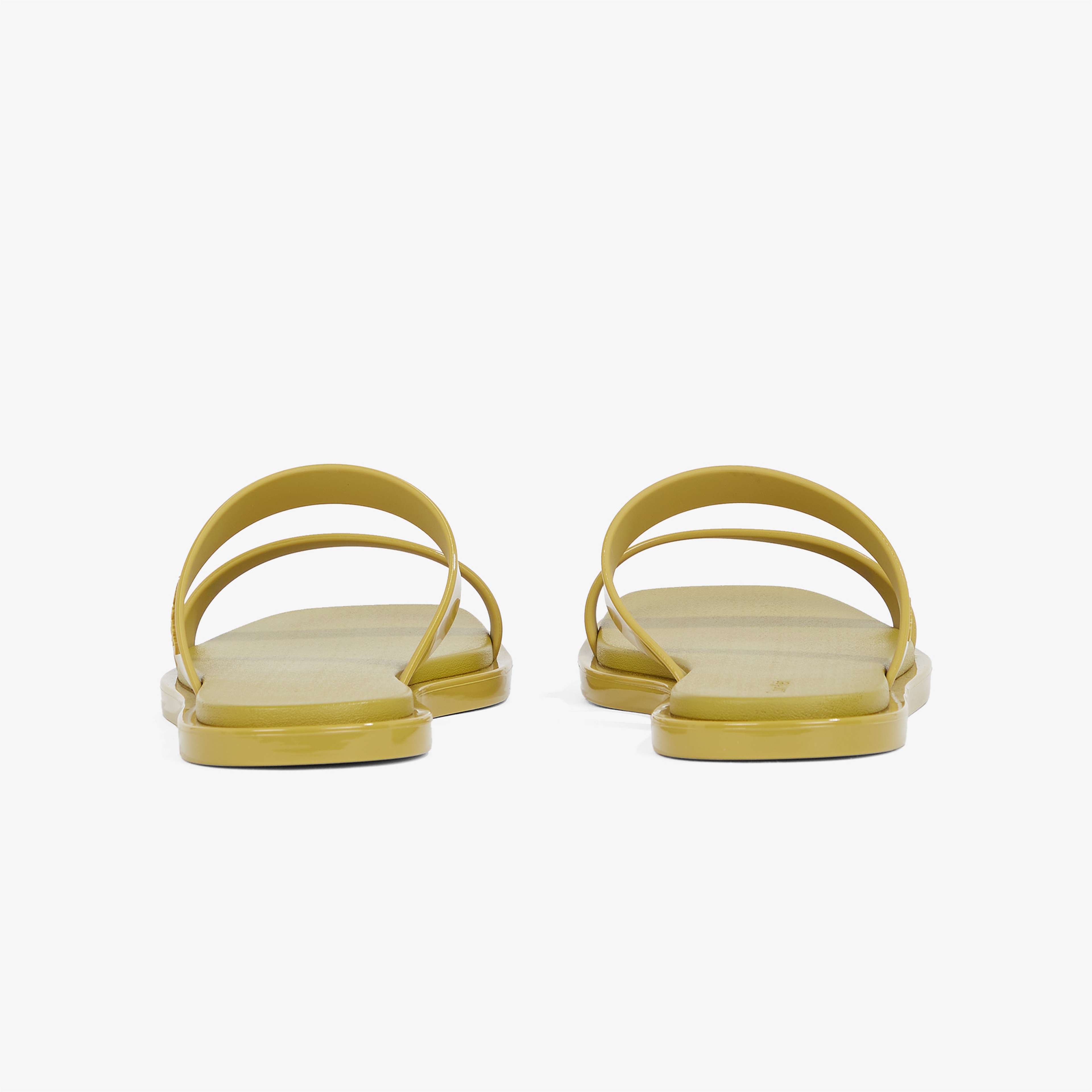 Calvin Klein Double Bar Slide - Jelly Kadın Yeşil Terlik