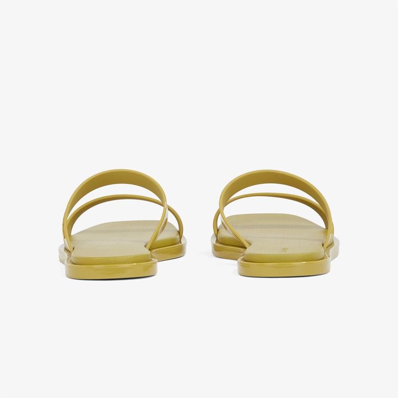 Calvin Klein Double Bar Slide - Jelly Kadın Yeşil Terlik