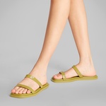 Calvin Klein Double Bar Slide - Jelly Kadın Yeşil Terlik