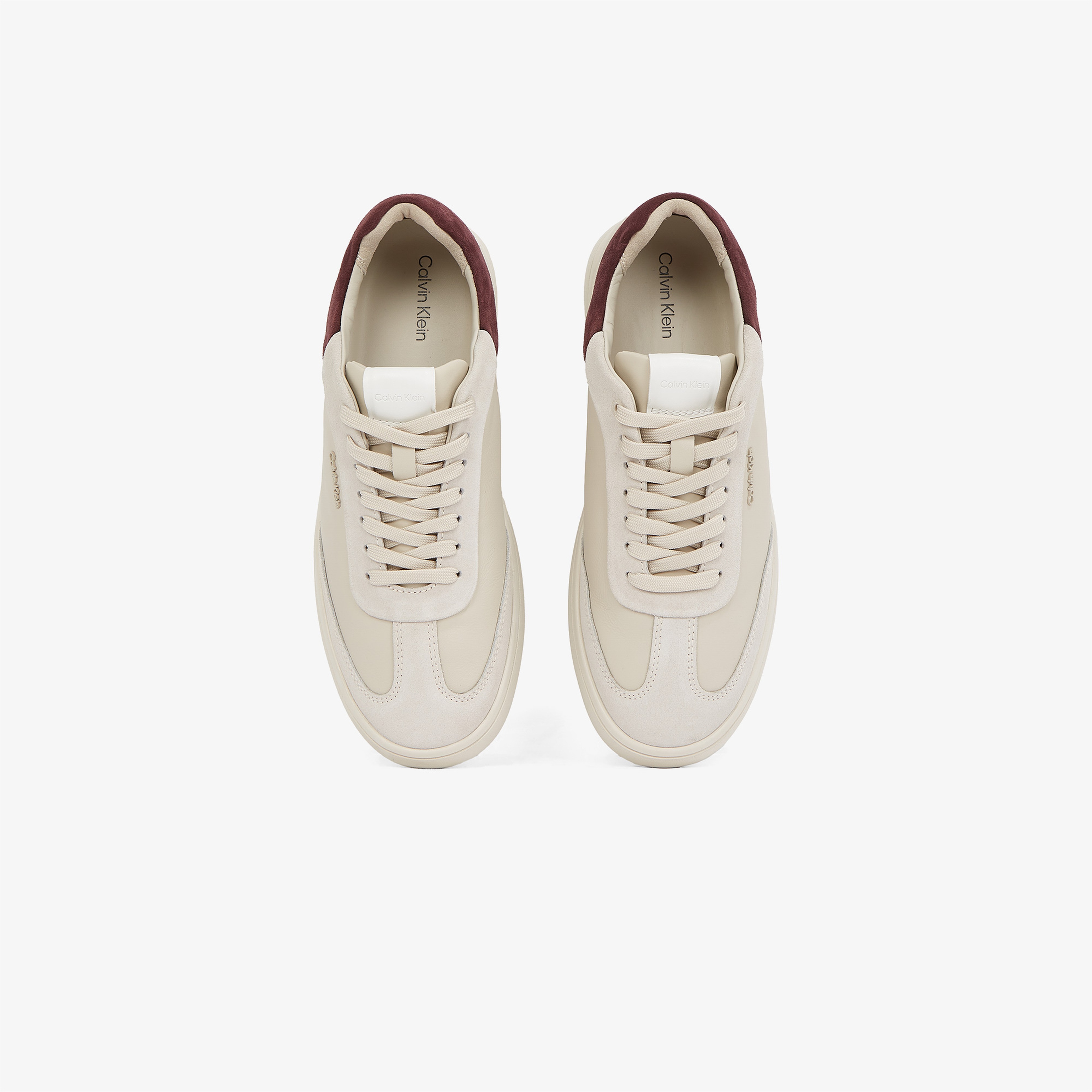 Calvin Klein Cupsole Lace Up Sue Mix Kadın Bej Sneaker