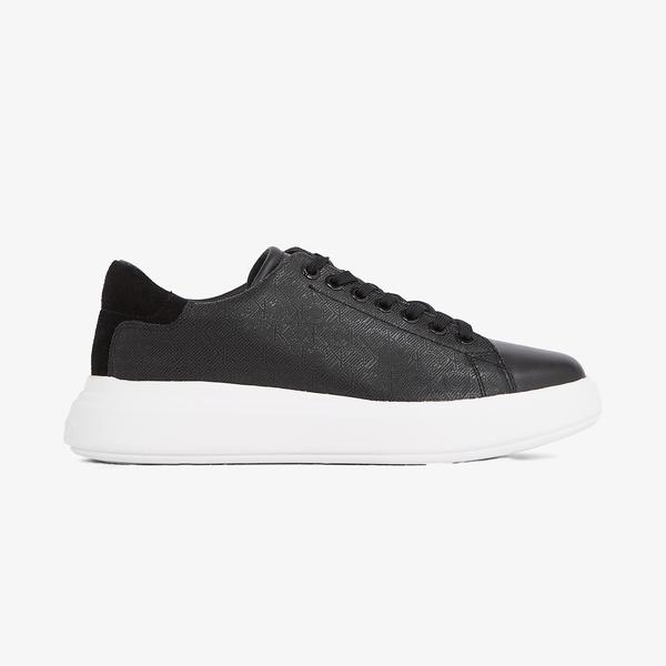 Calvin Klein Cupsole Lace Up Mono Kadın Siyah Sneaker