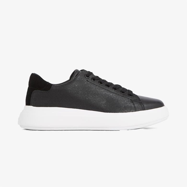 Calvin Klein Cupsole Lace Up Mono Kadın Siyah Sneaker