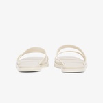 Calvin Klein Double Bar Slide Jelly Kadın Bej Terlik