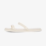 Calvin Klein Double Bar Slide Jelly Kadın Bej Terlik