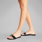 Calvin Klein Flat Slide Big Kadın Siyah Terlik