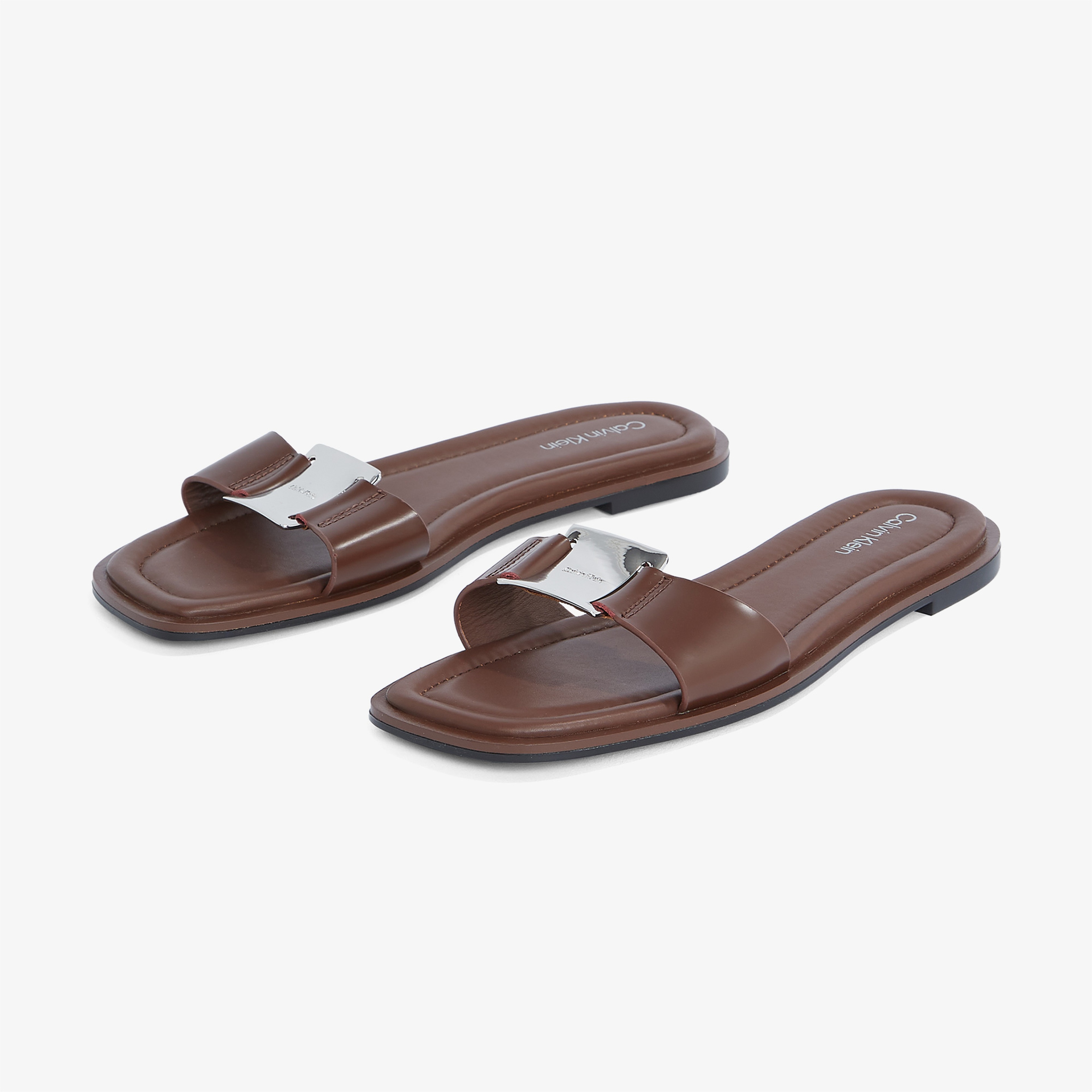 Calvin Klein Kadın Kahverengi Terlik