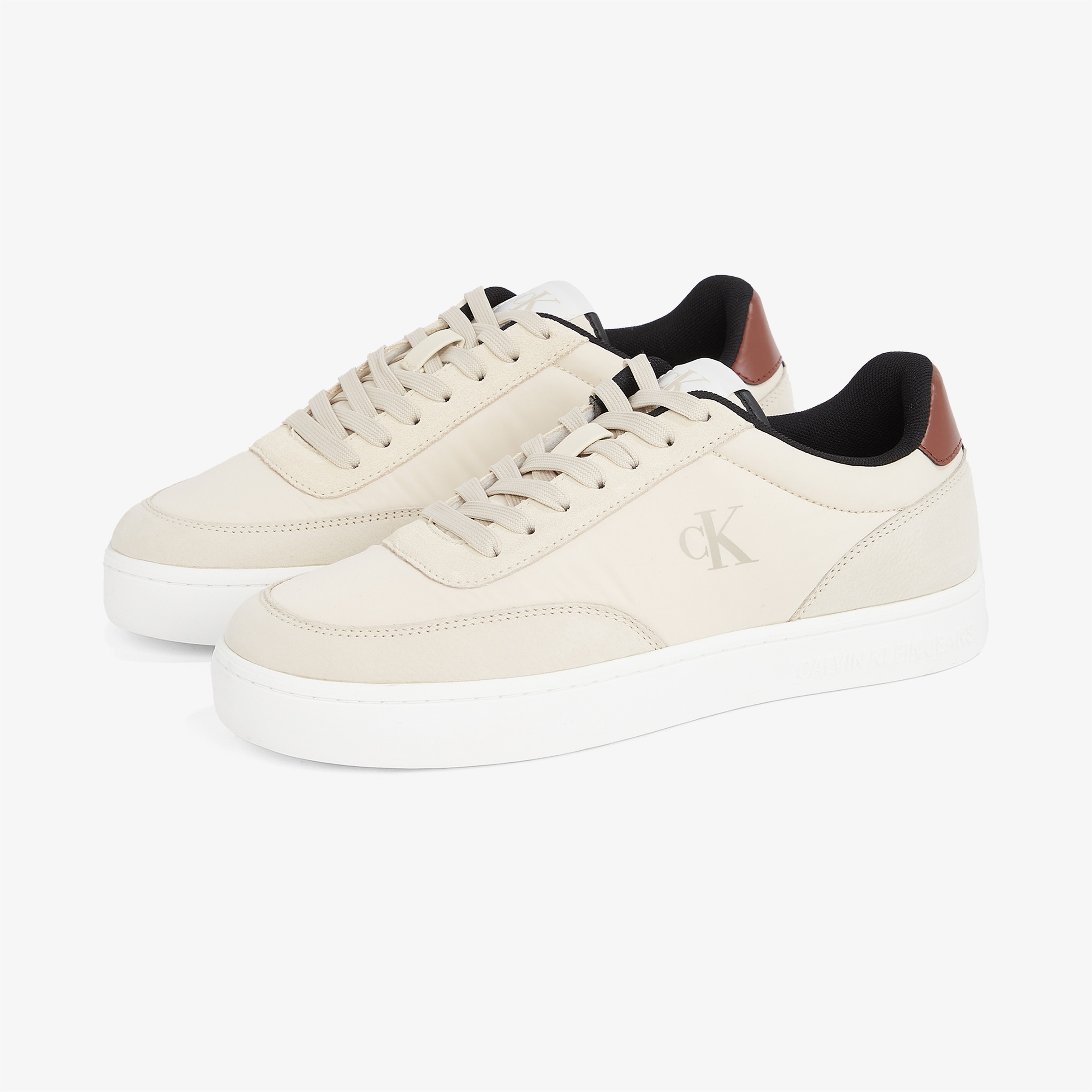 Calvin Klein Classic Cupsole Erkek Bej Sneaker