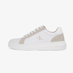 Calvin Klein Chunky Cupsole Canvas Erkek Krem Sneaker