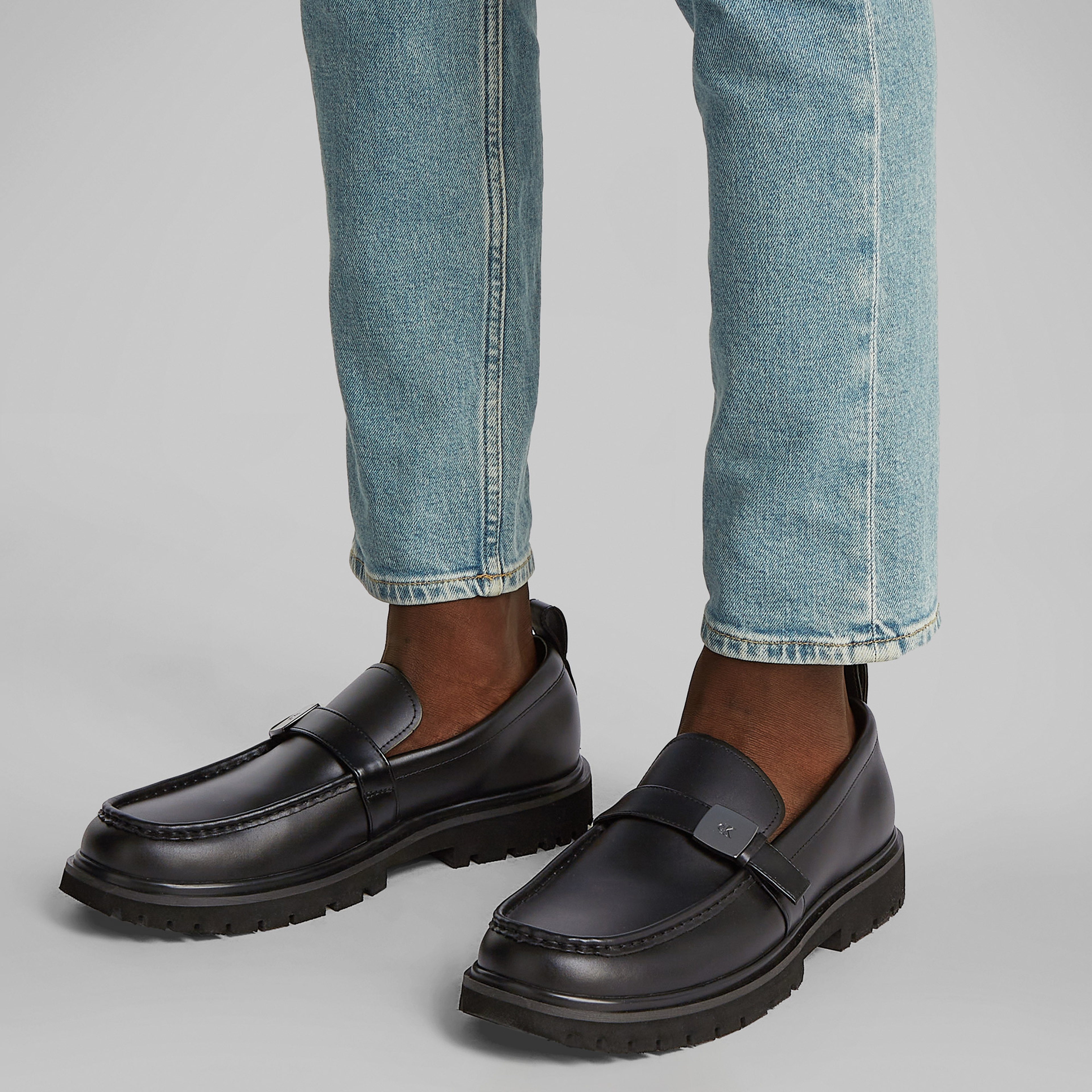 Calvin Klein Apron Loafer Erkek Siyah Günlük Ayakkabı