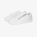 Calvin Klein Classic Cupsole Zip Low Erkek Beyaz Sneaker