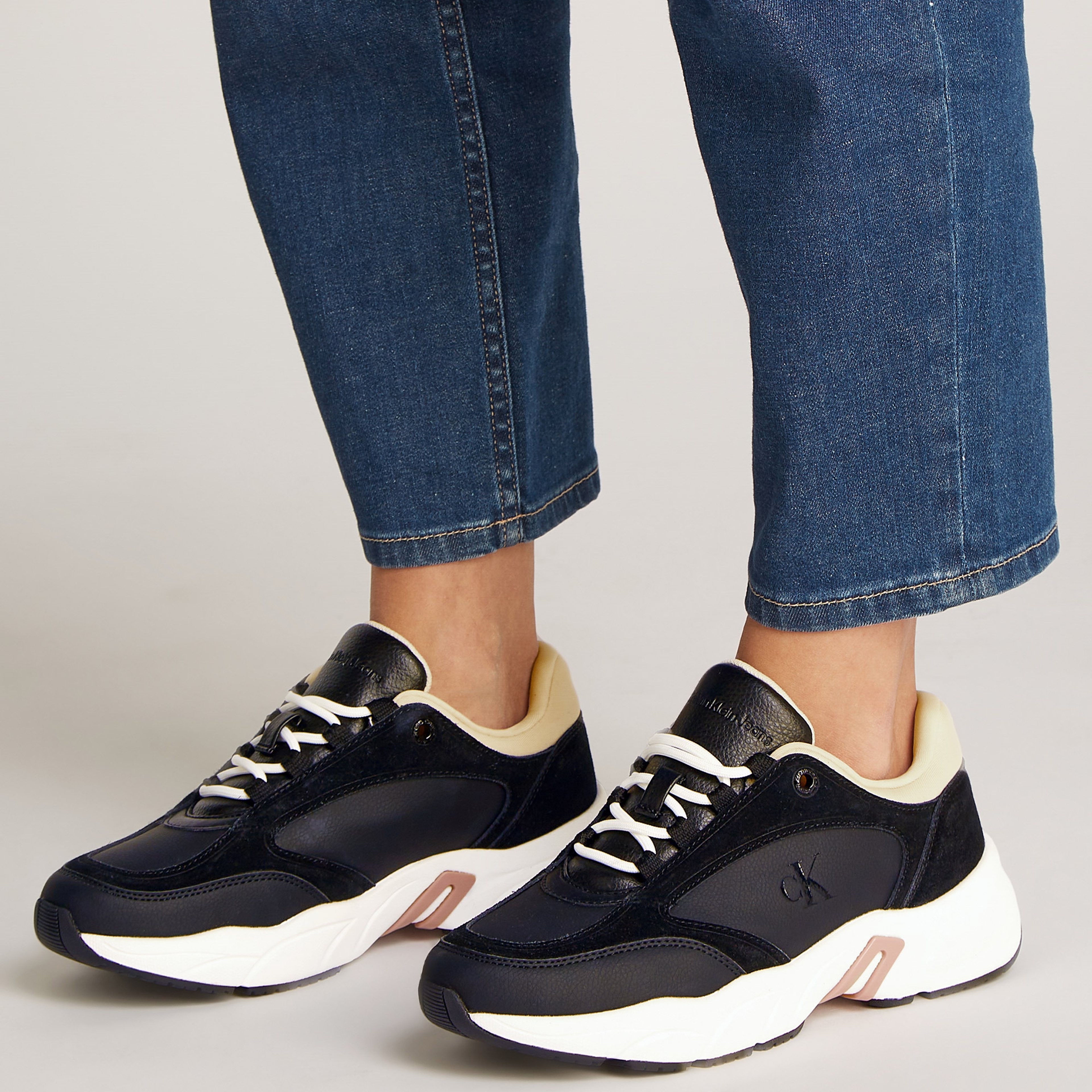 Calvin Klein Retro Tennis Low Kadın Siyah Sneaker