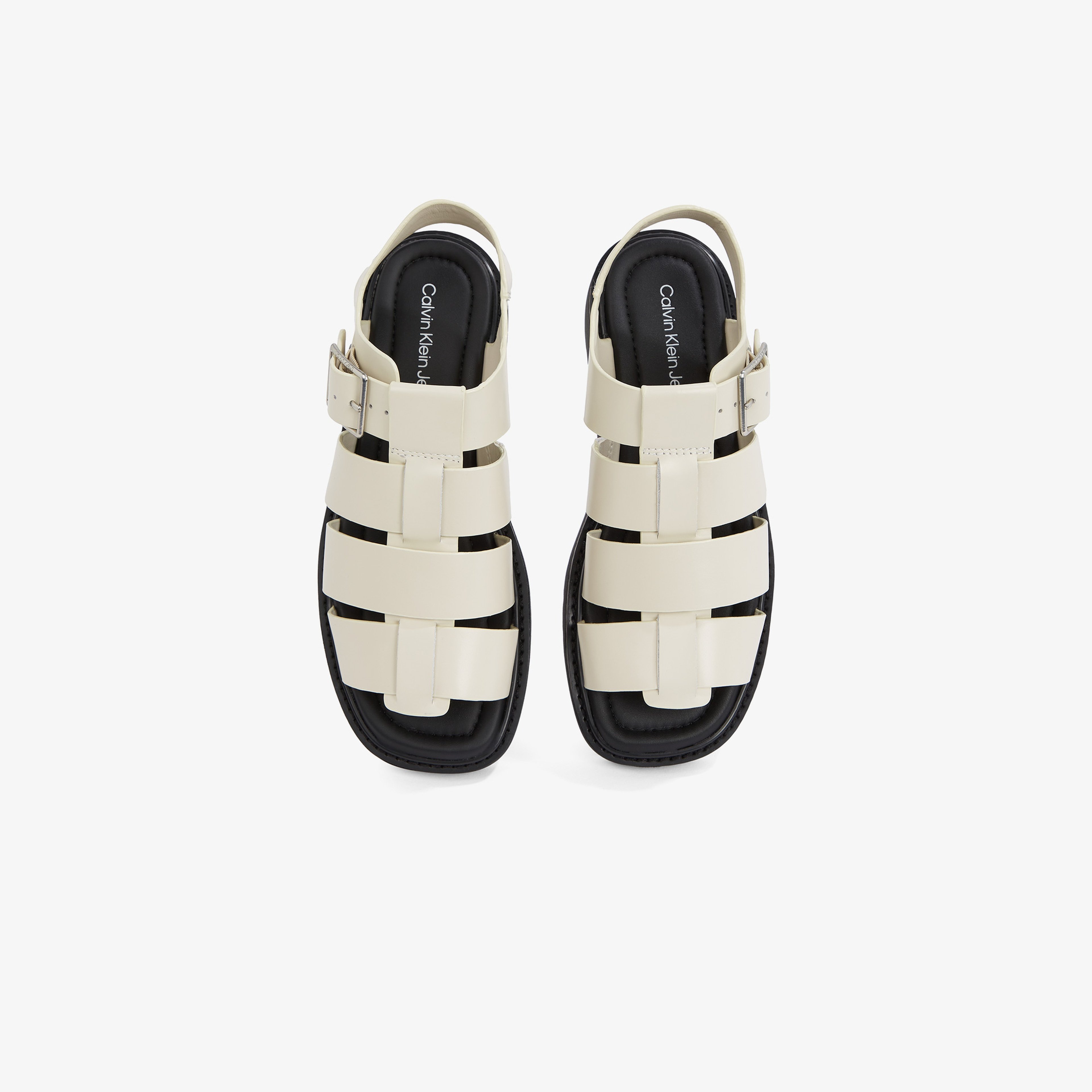 Calvin Klein Sq Molded Sdl Fisherman Mg Wn Kadın Bej Sandalet