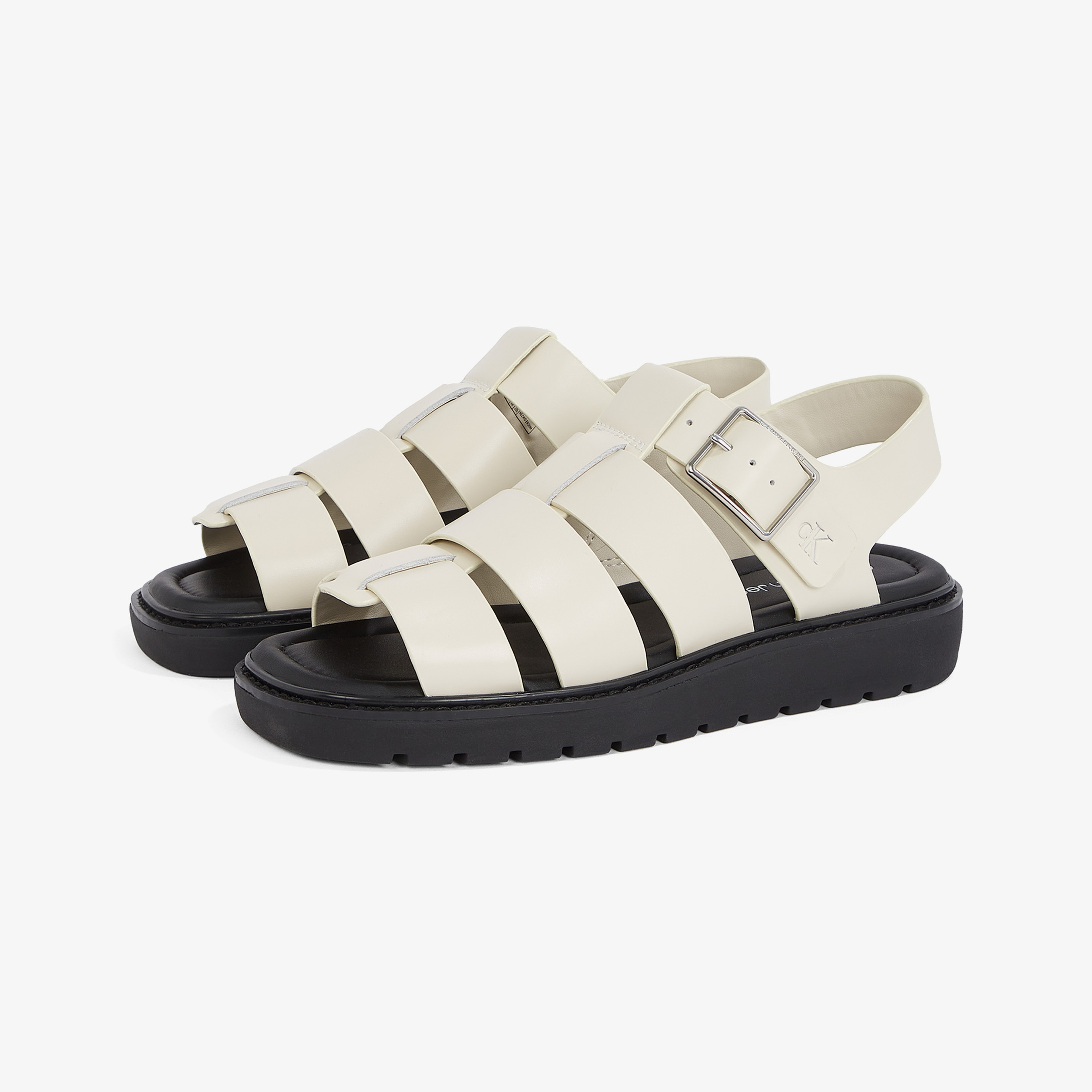 Calvin Klein Sq Molded Sdl Fisherman Mg Wn Kadın Bej Sandalet