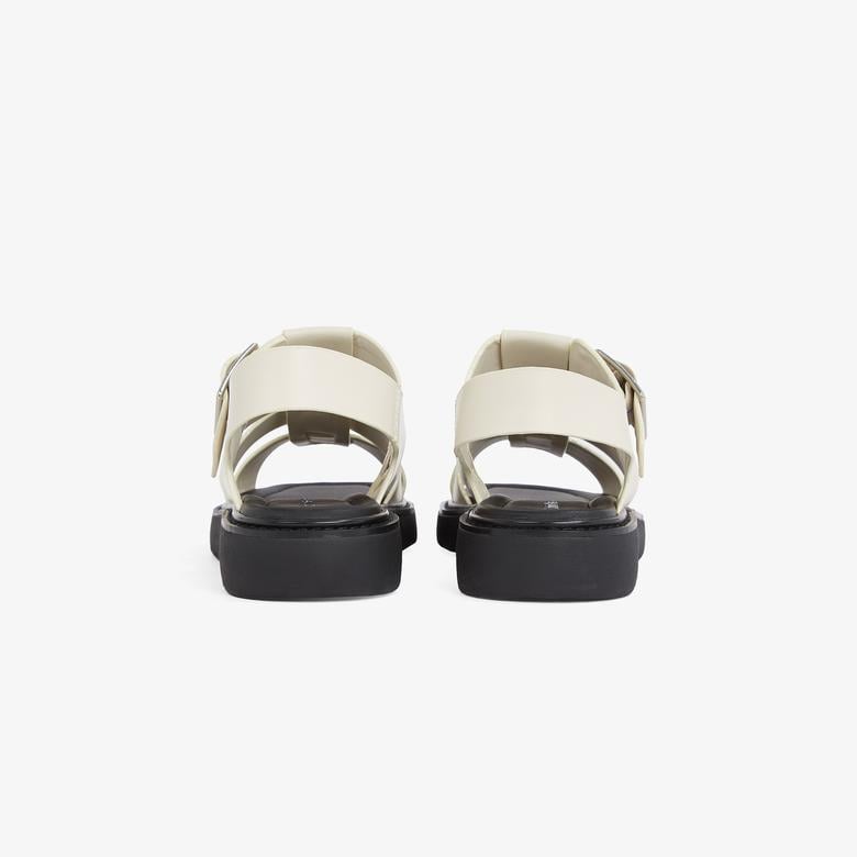 Calvin Klein Sq Molded Sdl Fisherman Mg Wn Kadın Bej Sandalet