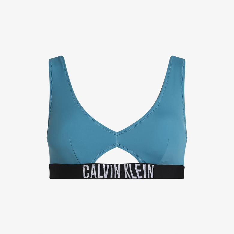 Calvin Klein Kadın Mavi Bikini Üstü