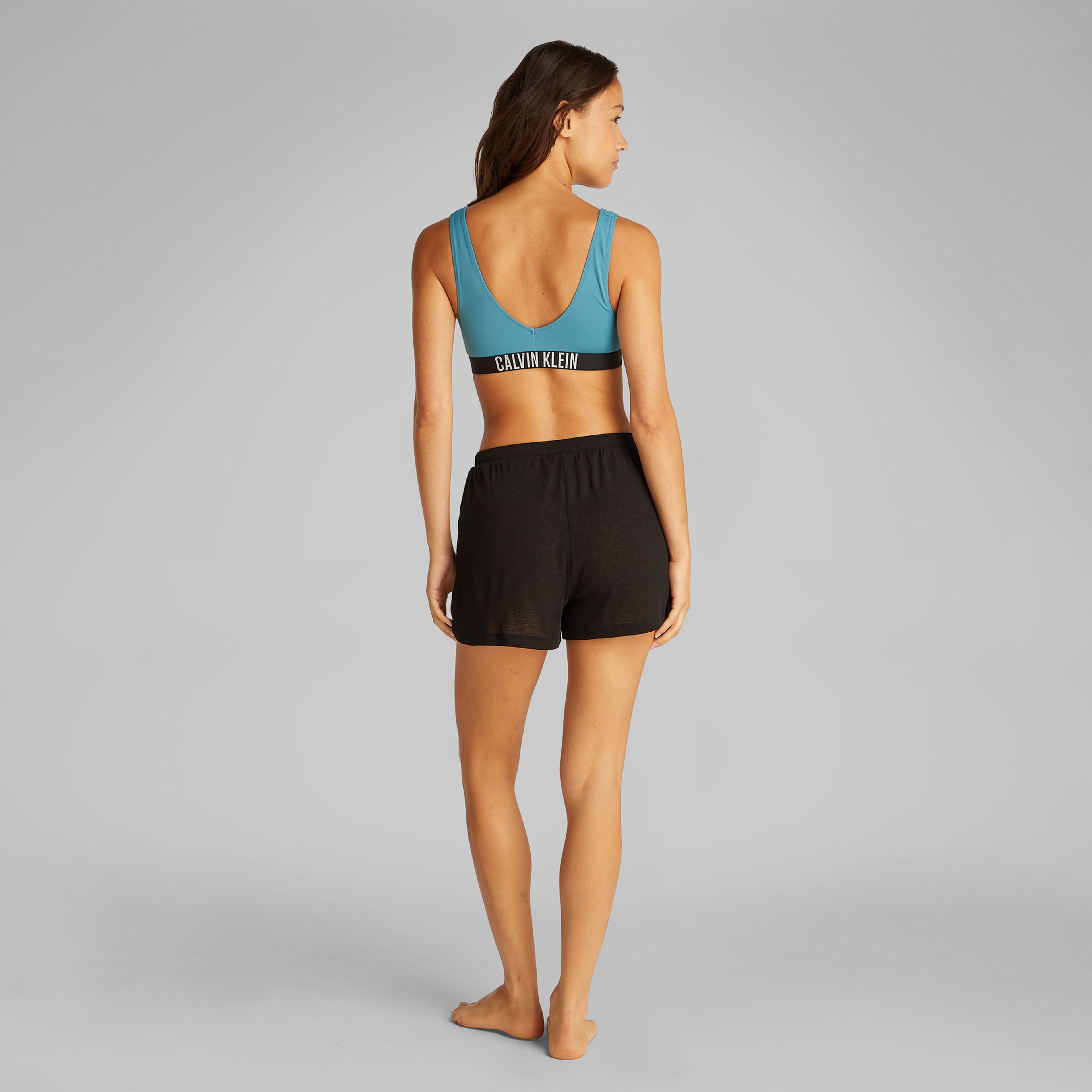 Calvin Klein Kadın Mavi Bikini Üstü