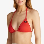 Calvin Klein Üçgen Kadın Kırmızı Bikini Üstü