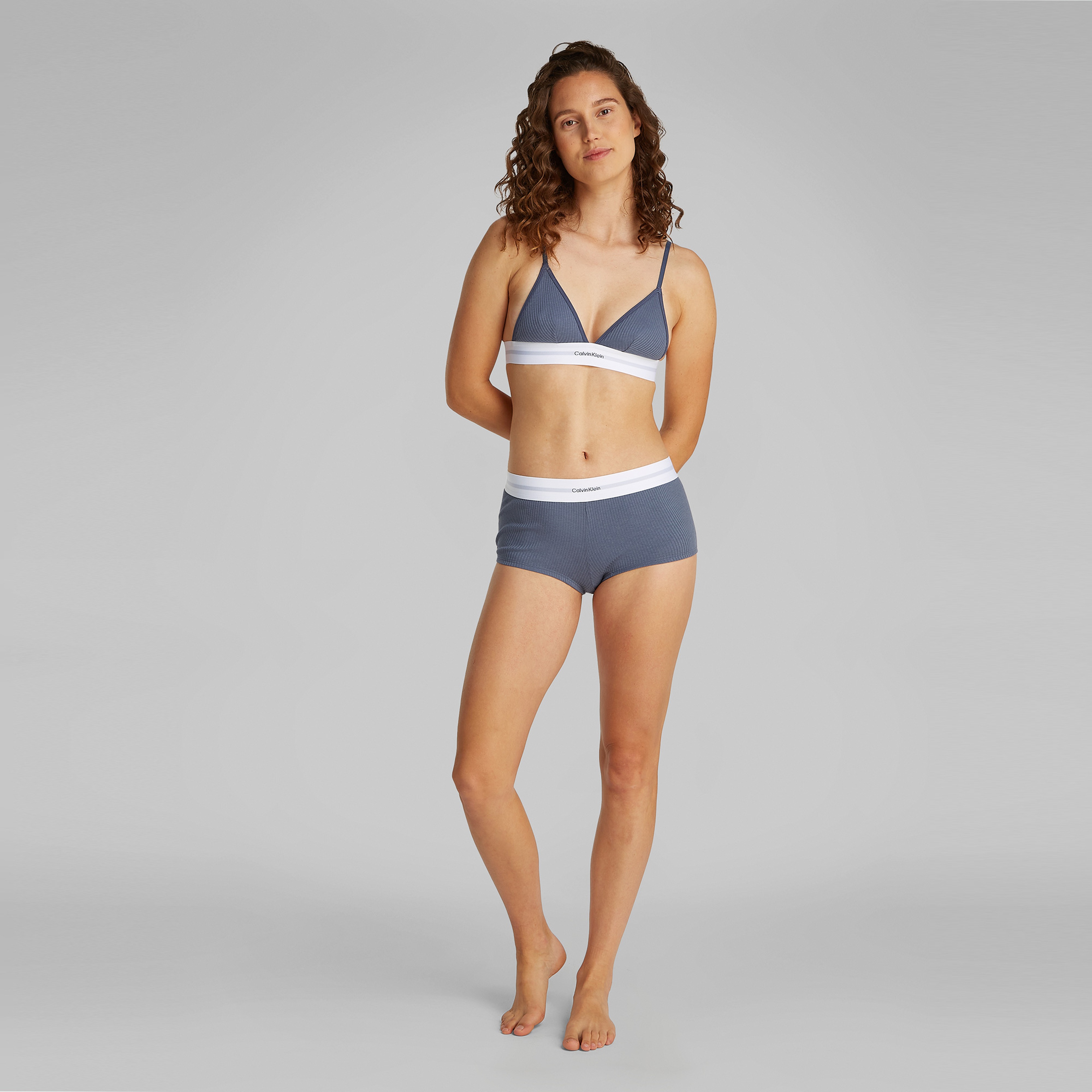 Calvin Klein Üçgen Kadın Mavi Bra