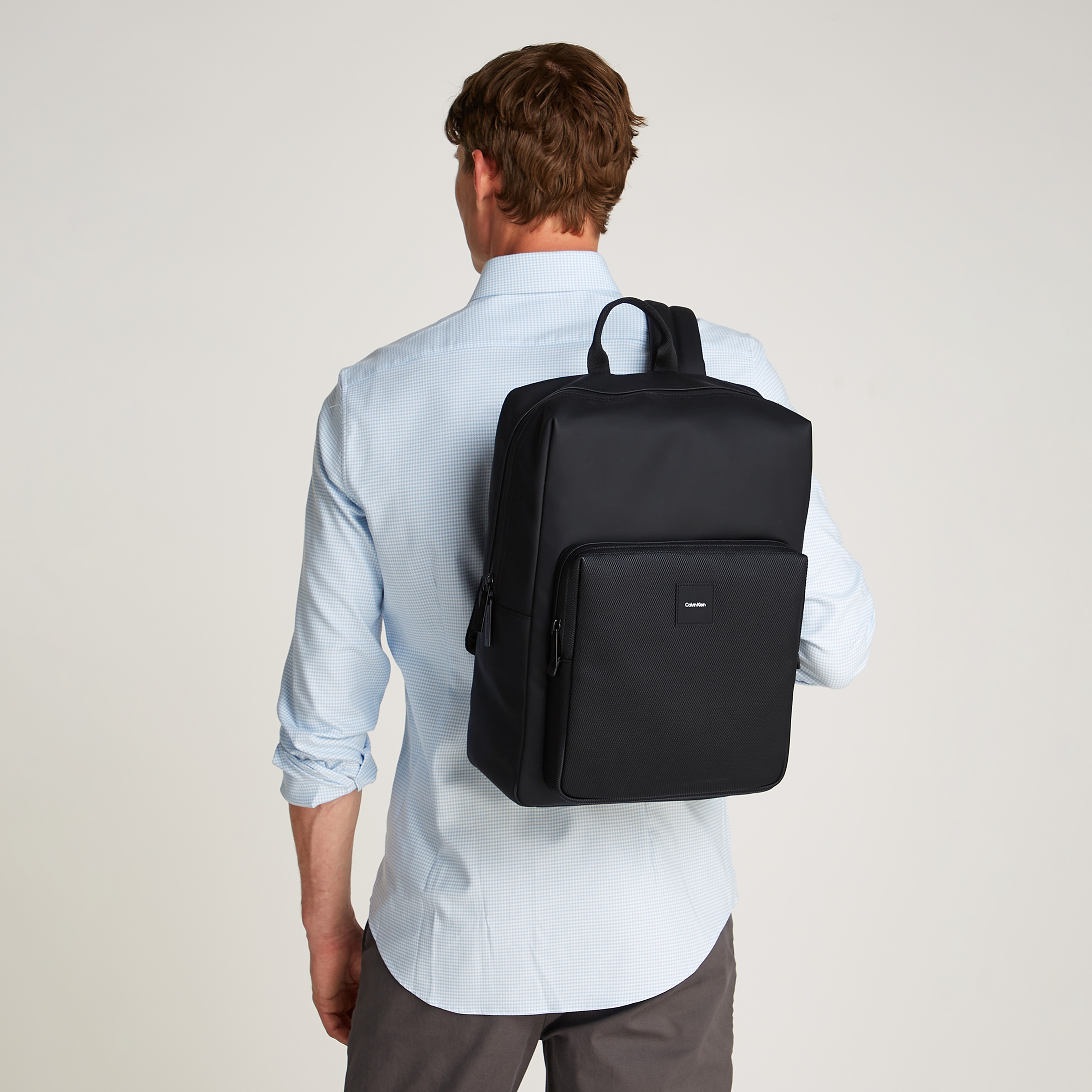 Calvin Klein Essential Squared Bp Rub Erkek Siyah Sirt Çantası