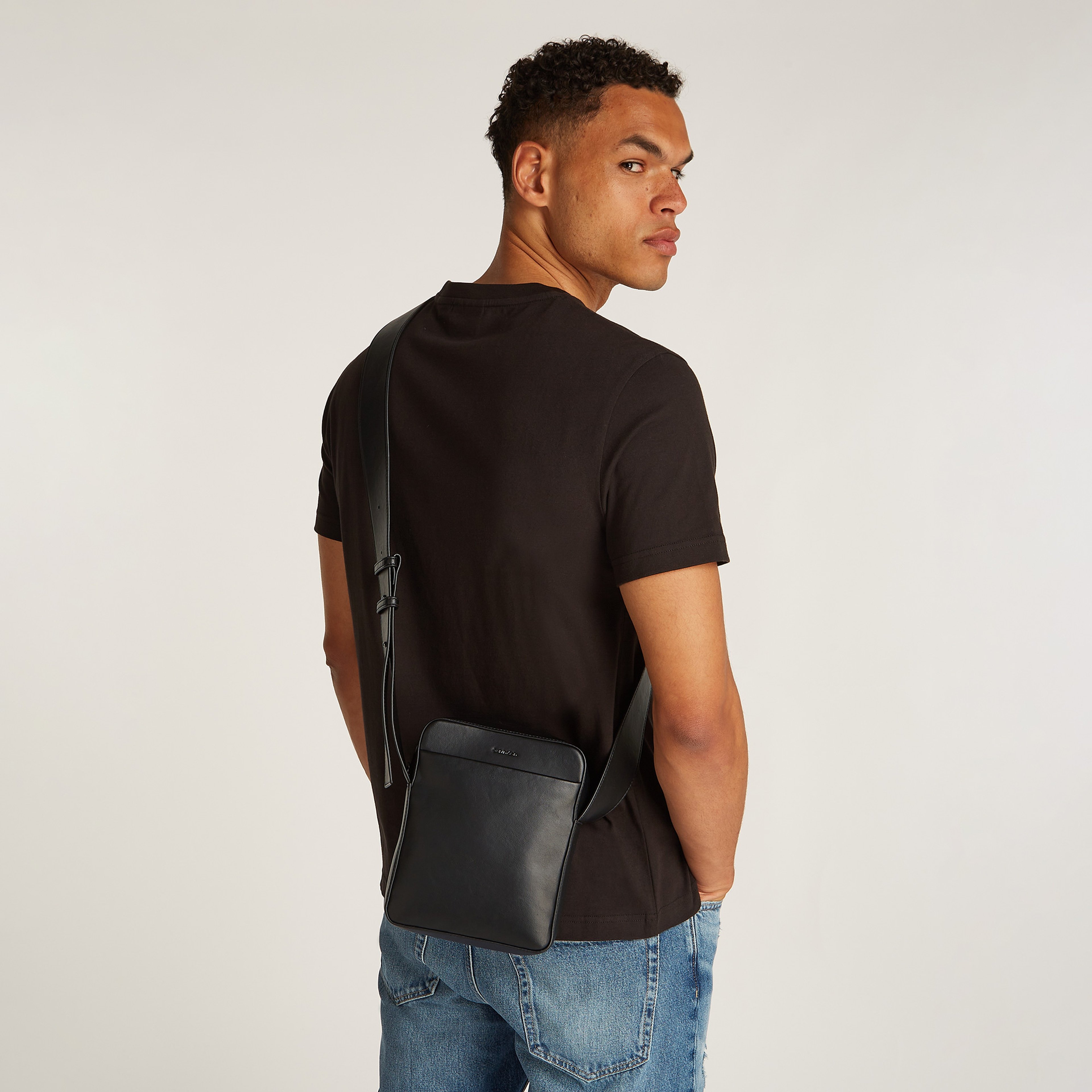 Calvin Klein Refined Reporter Erkek Siyah El Çantası