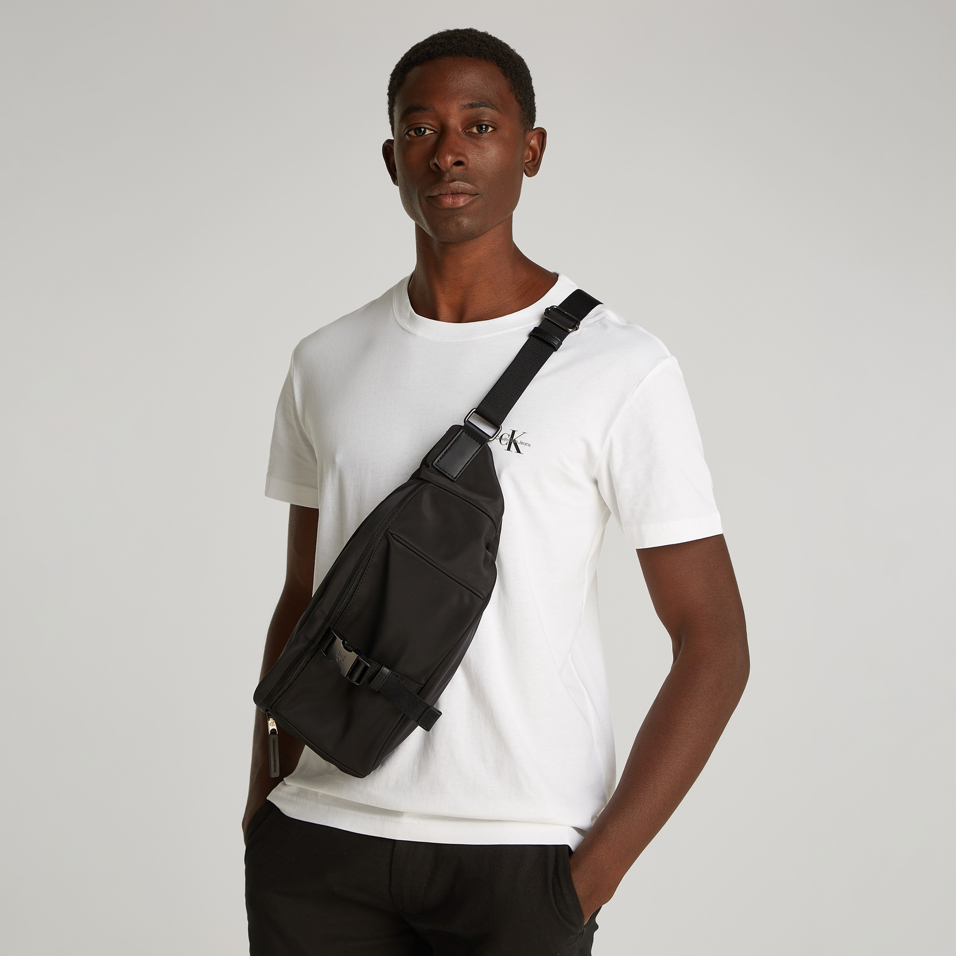 Calvin Klein Erkek Siyah Bel Çantası