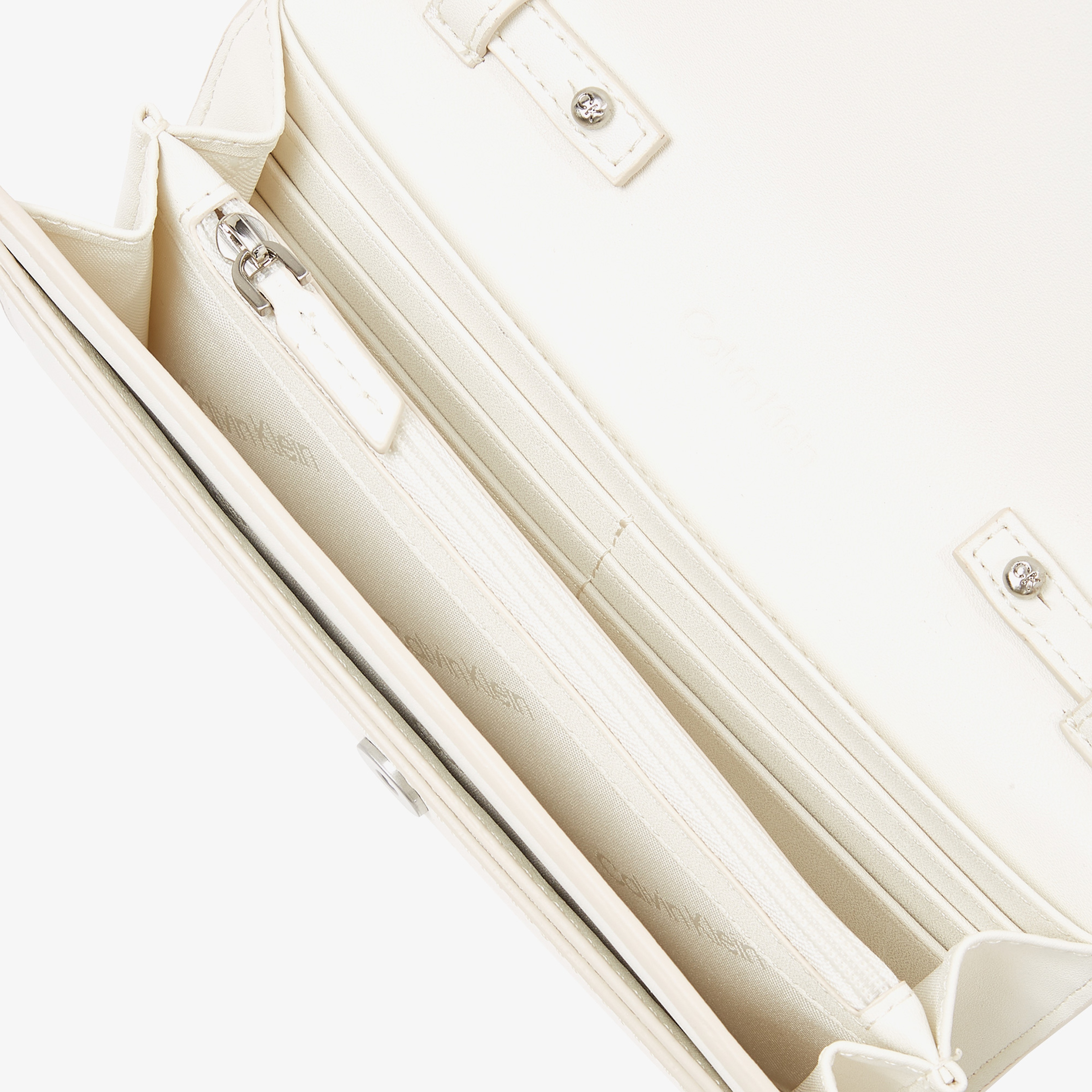 Calvin Klein Woven Convertible Kadın Bej Çapraz Çanta