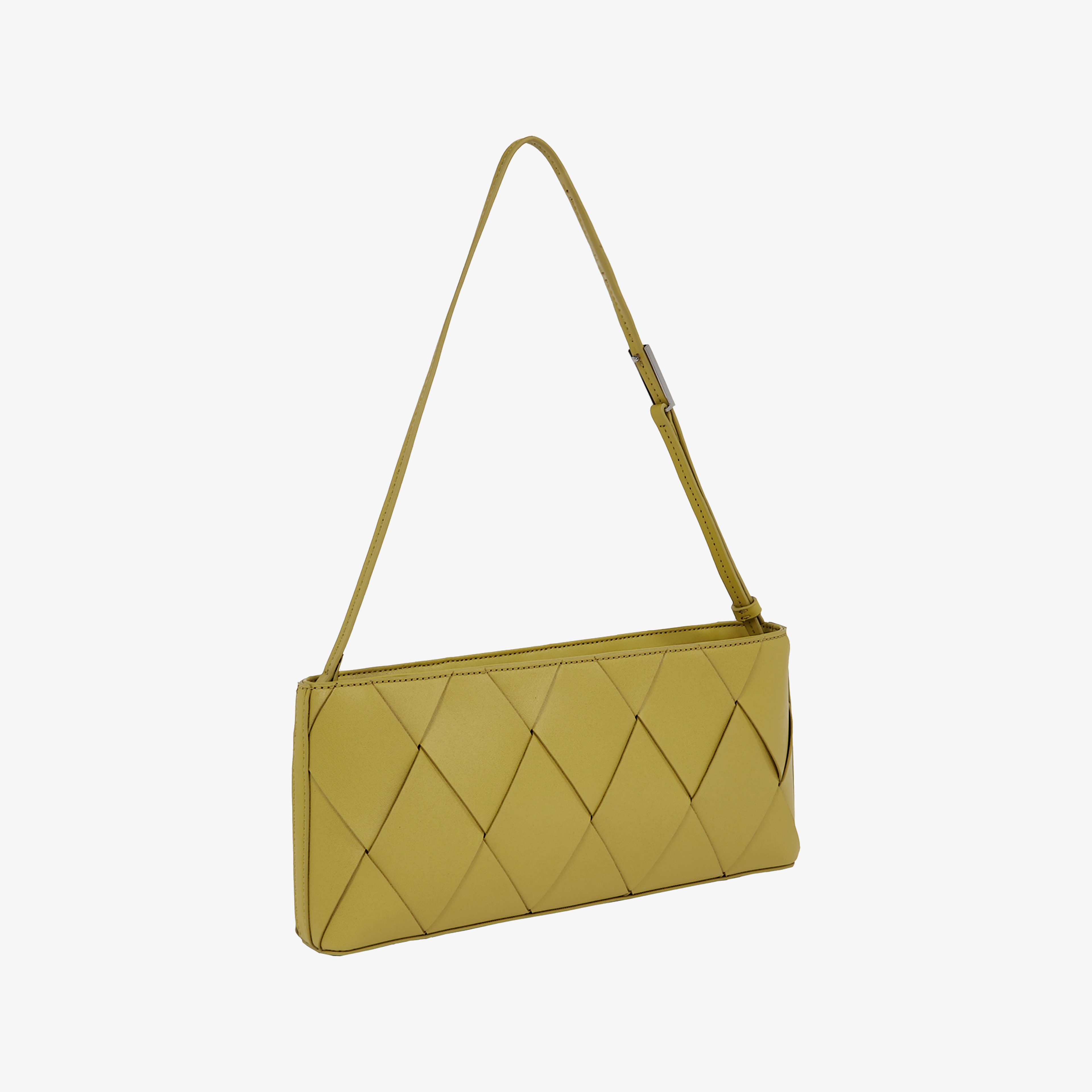 Calvin Klein Woven Elongated Kadın Yeşil El Çantası