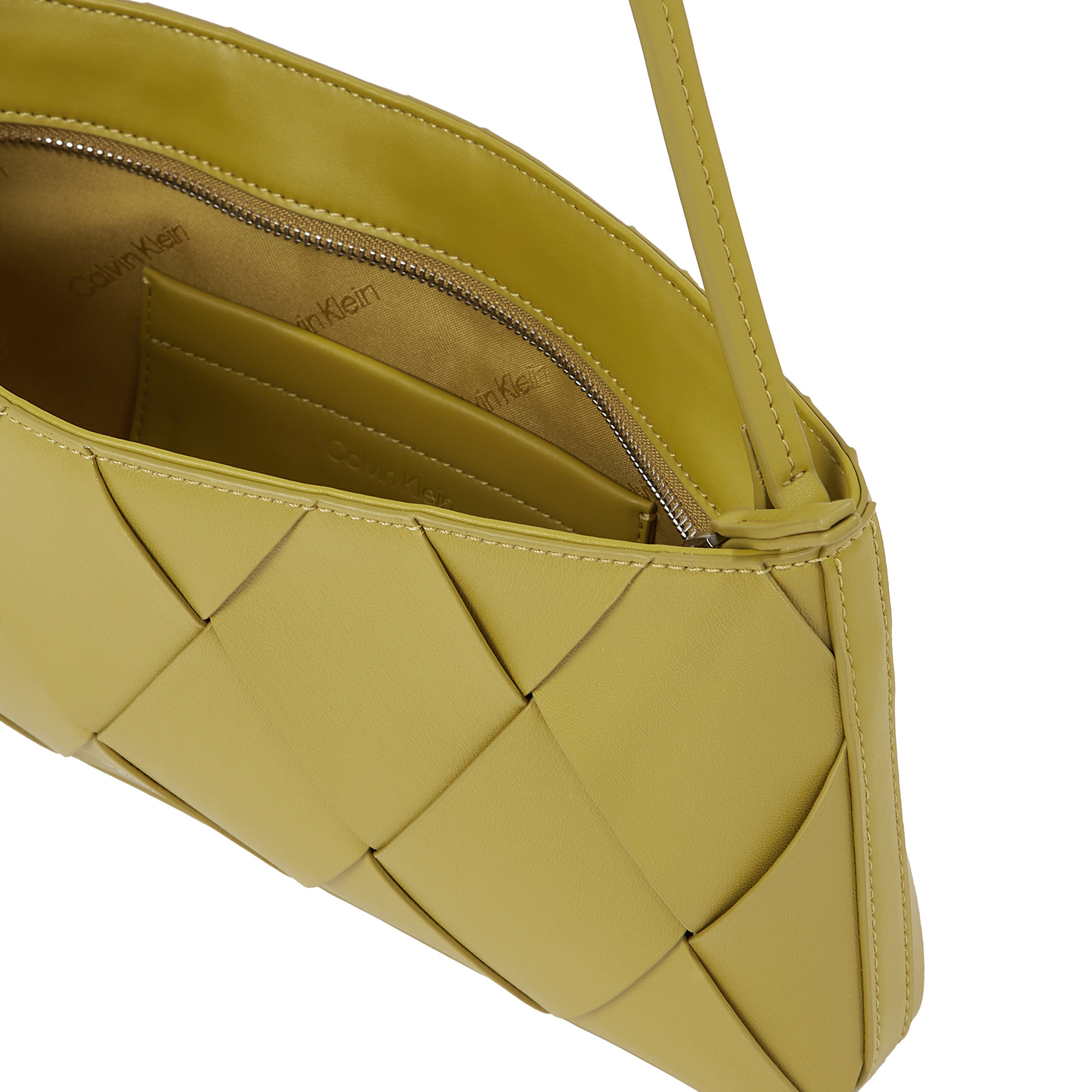 Calvin Klein Woven Elongated Kadın Yeşil El Çantası