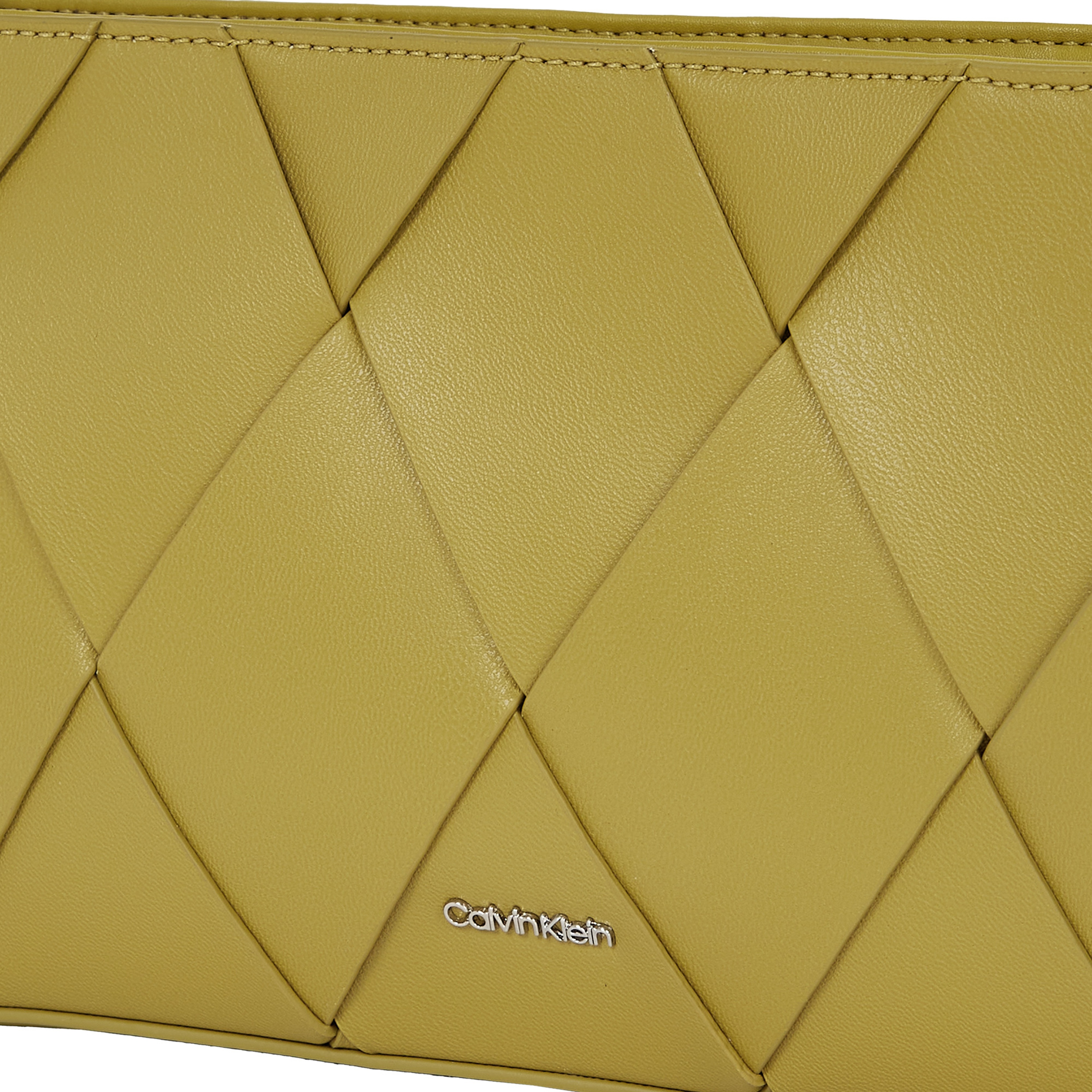 Calvin Klein Woven Elongated Kadın Yeşil El Çantası