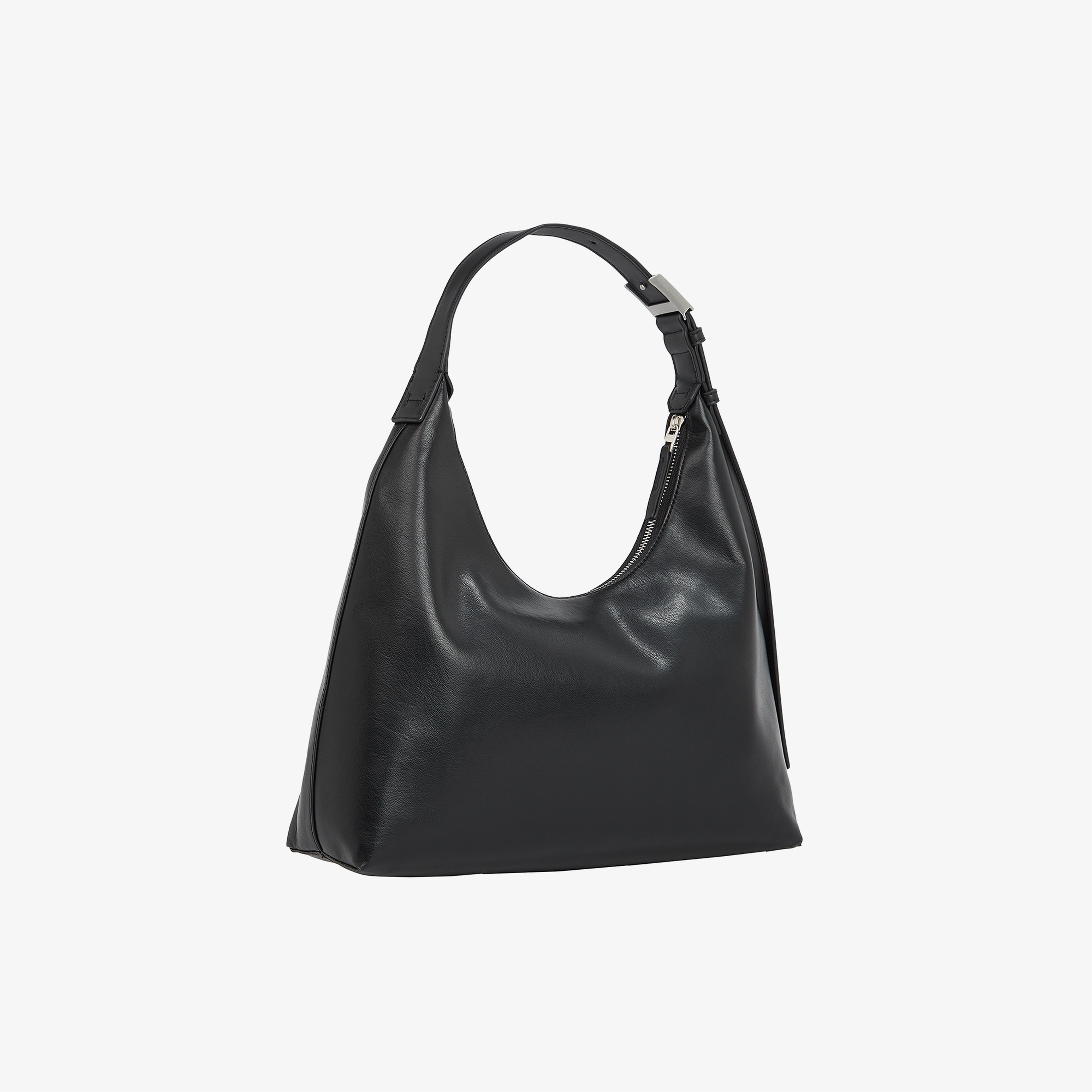 Calvin Klein Hardware Strap Hobo Kadın Siyah El Çantası